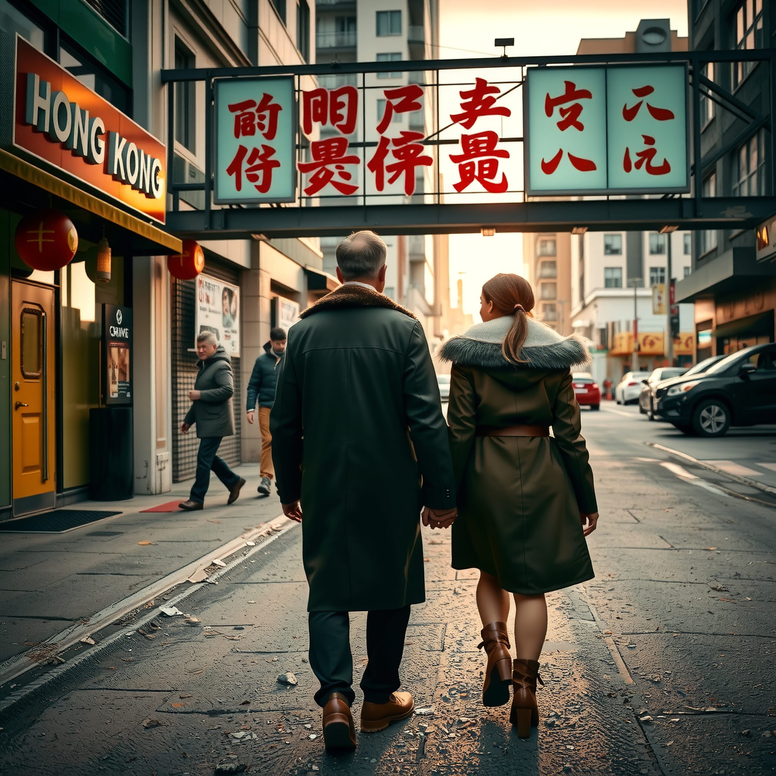 City Stroll at Golden Hour