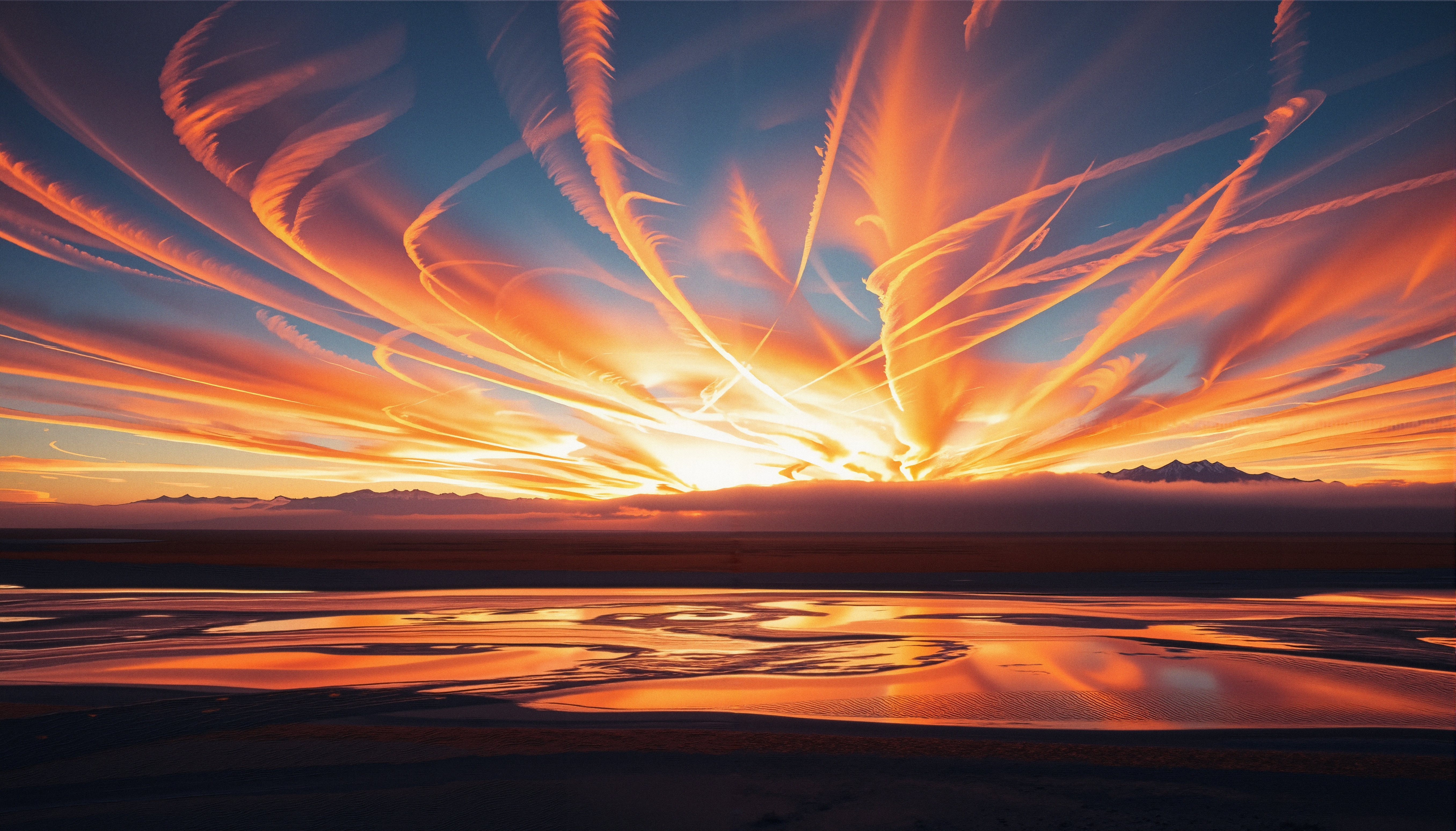 Vibrant Sunset Painting the Sky