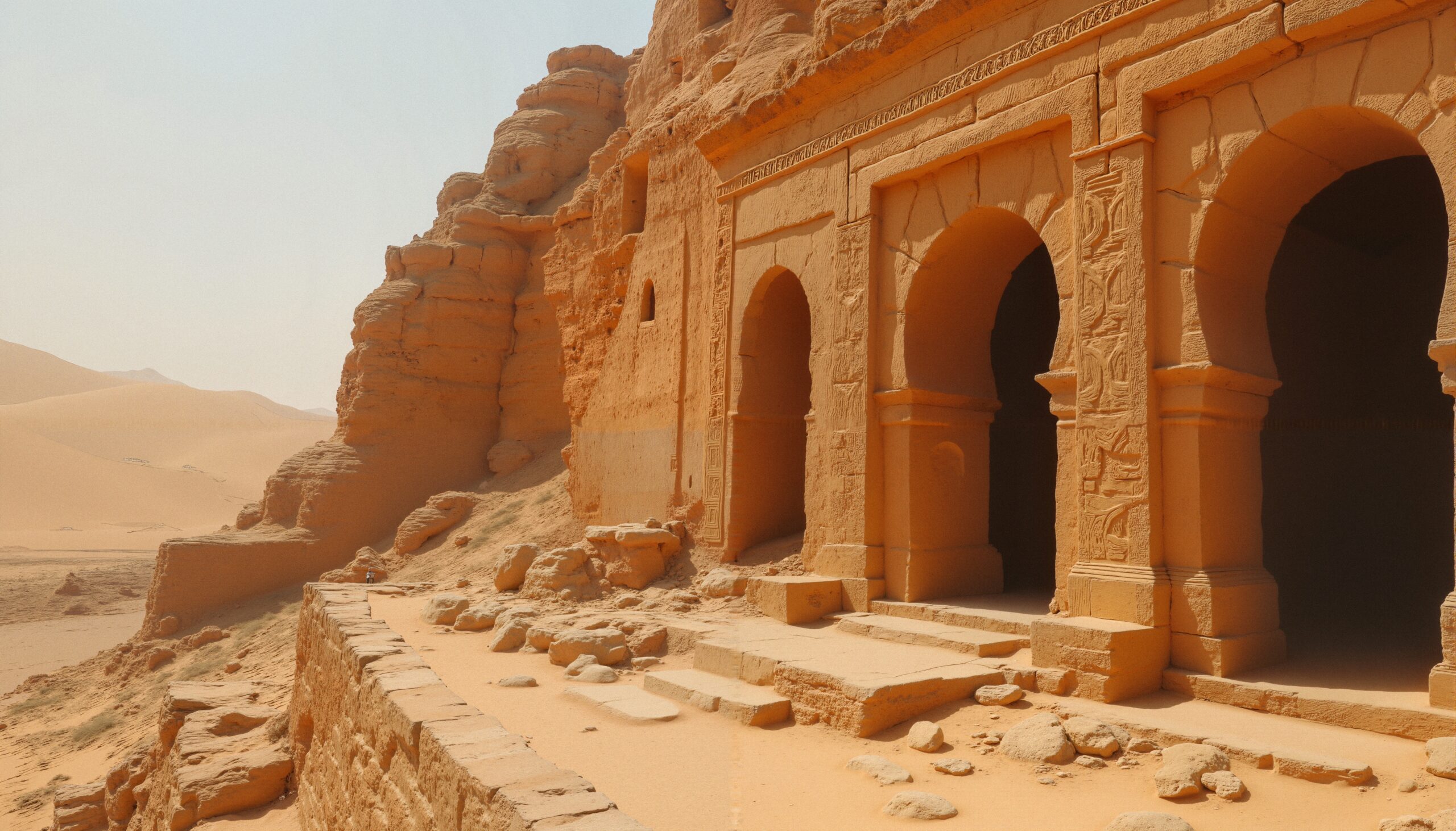Ancient Desert Carved Structure
