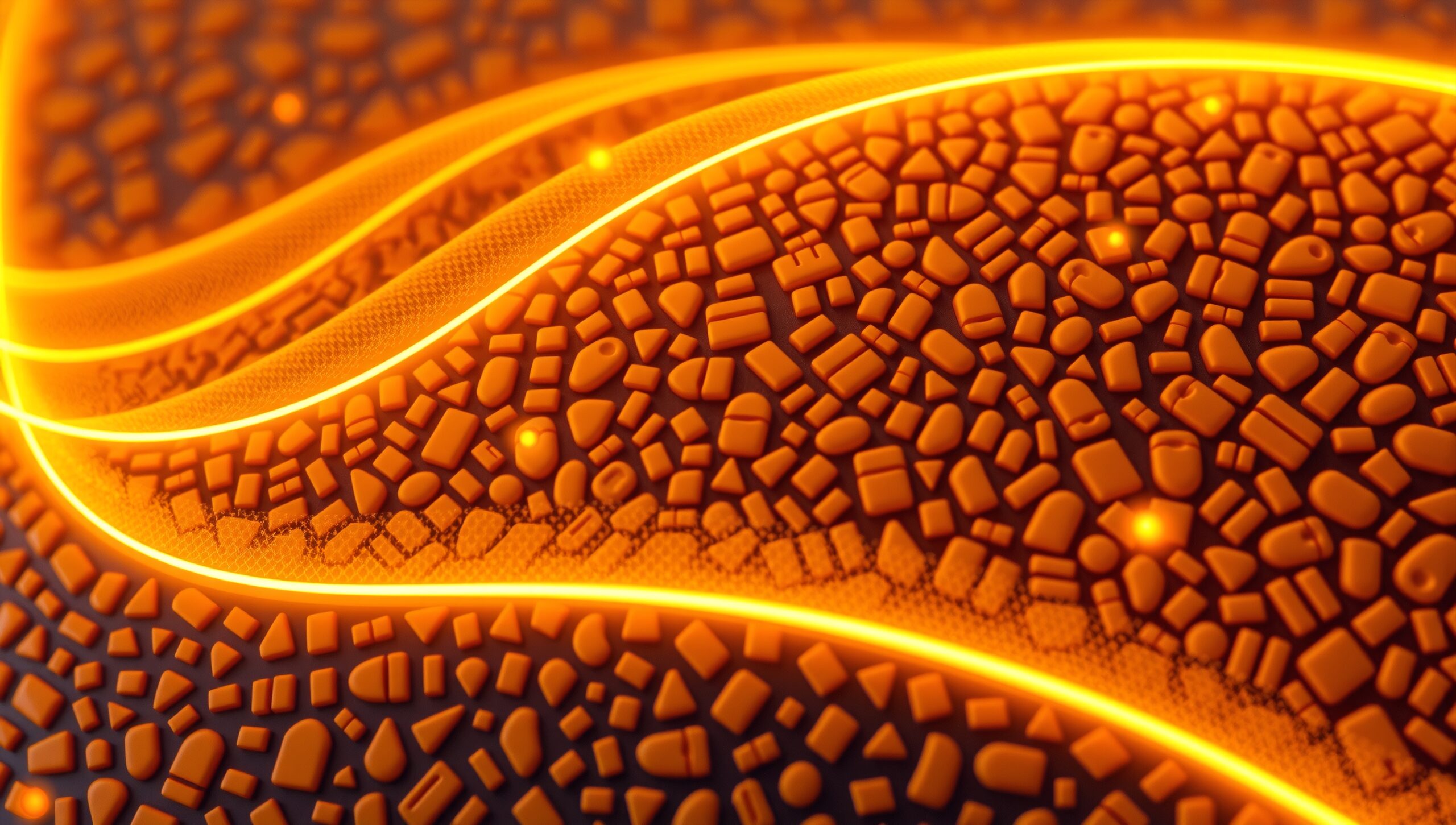 Glowing Pebbles and Light Waves