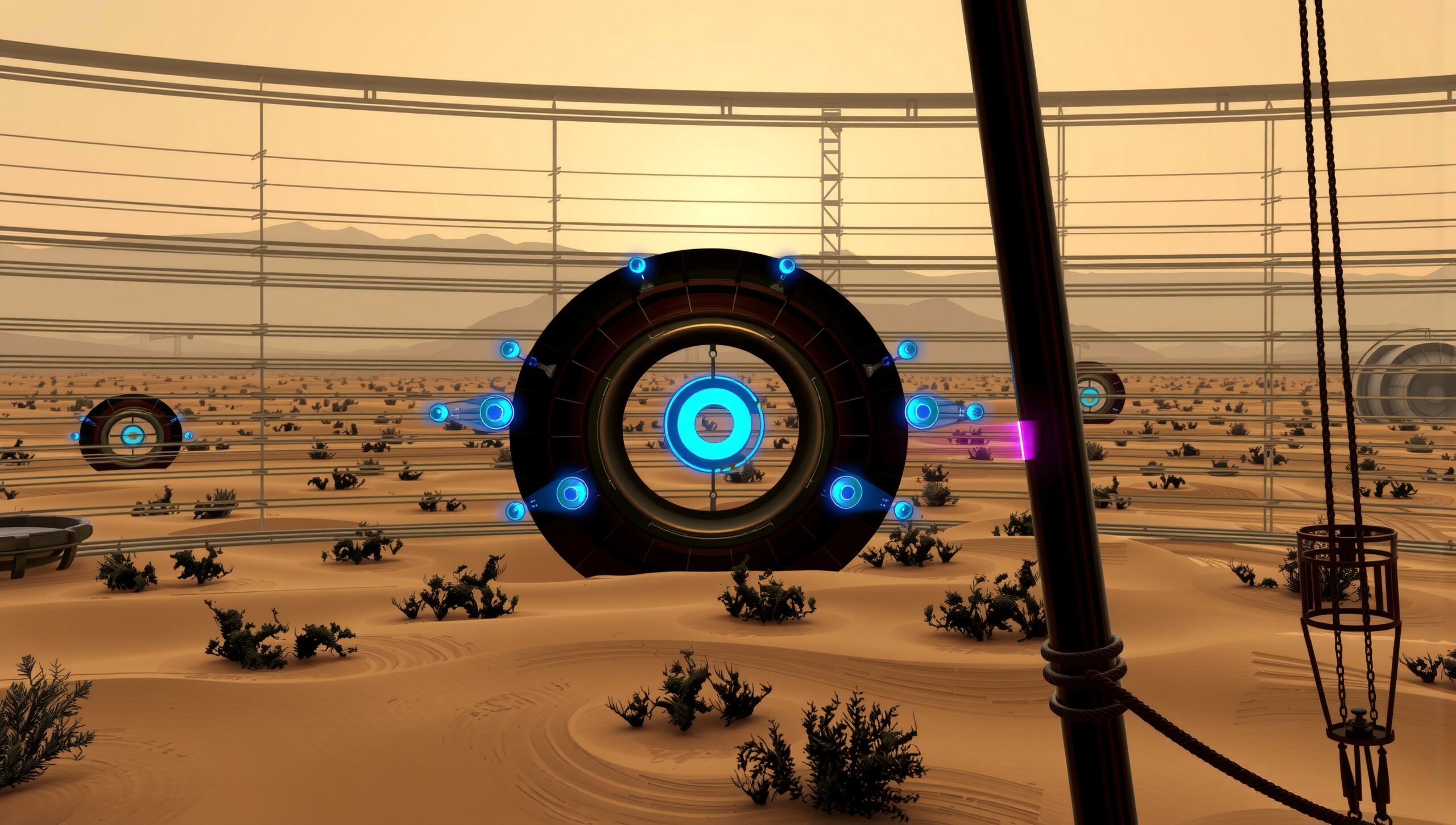 Futuristic Desert Energy Structures