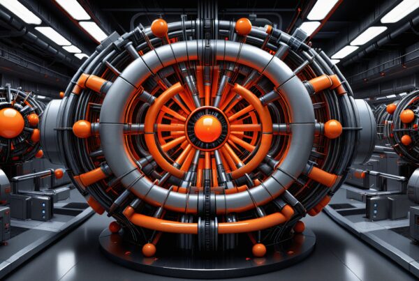 Futuristic High-Tech Reactor Core