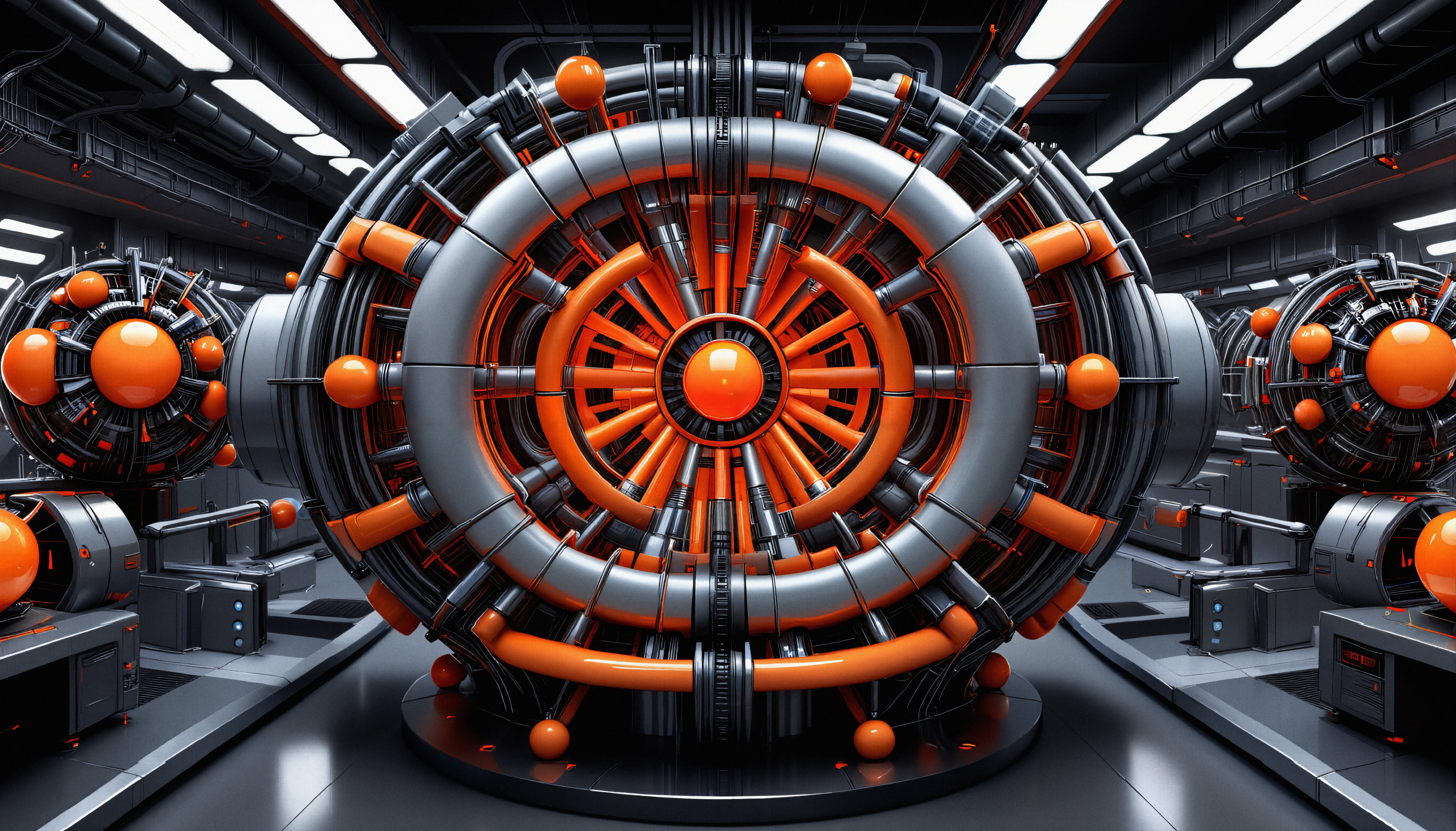 Futuristic High-Tech Reactor Core