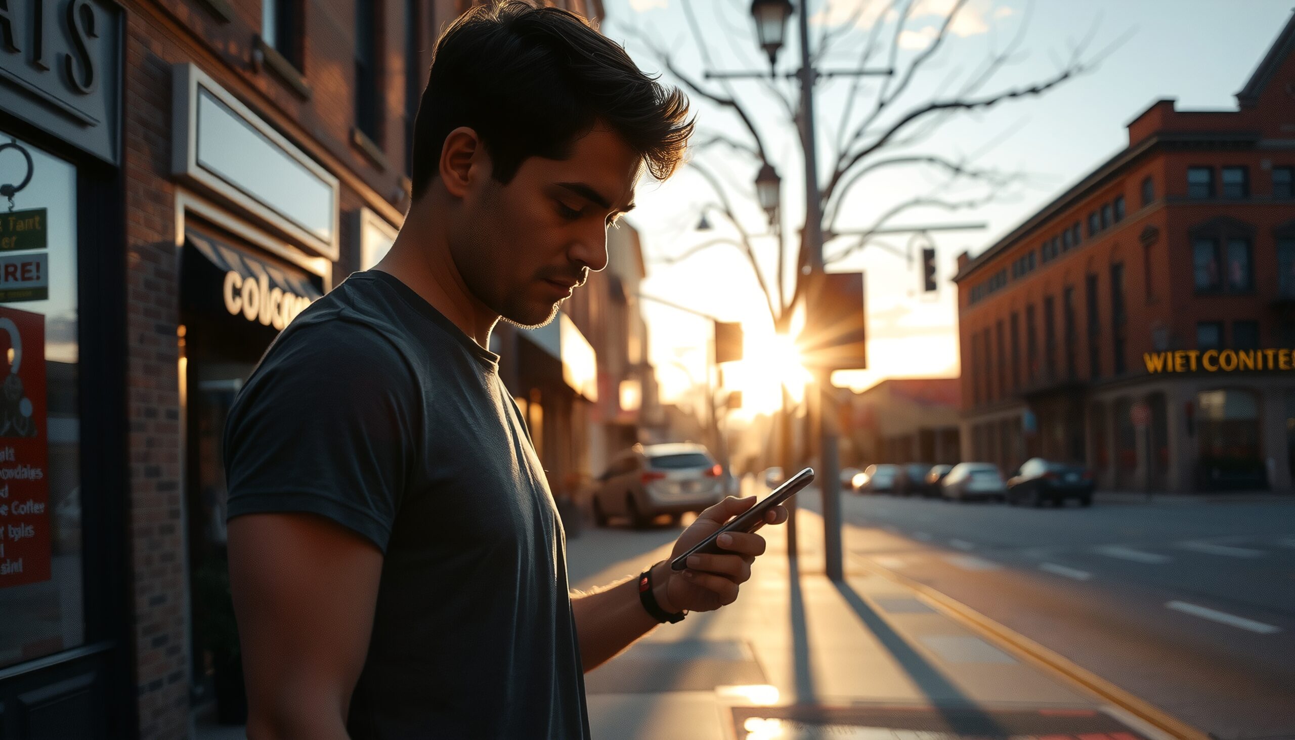 City Stroll at Golden Hour