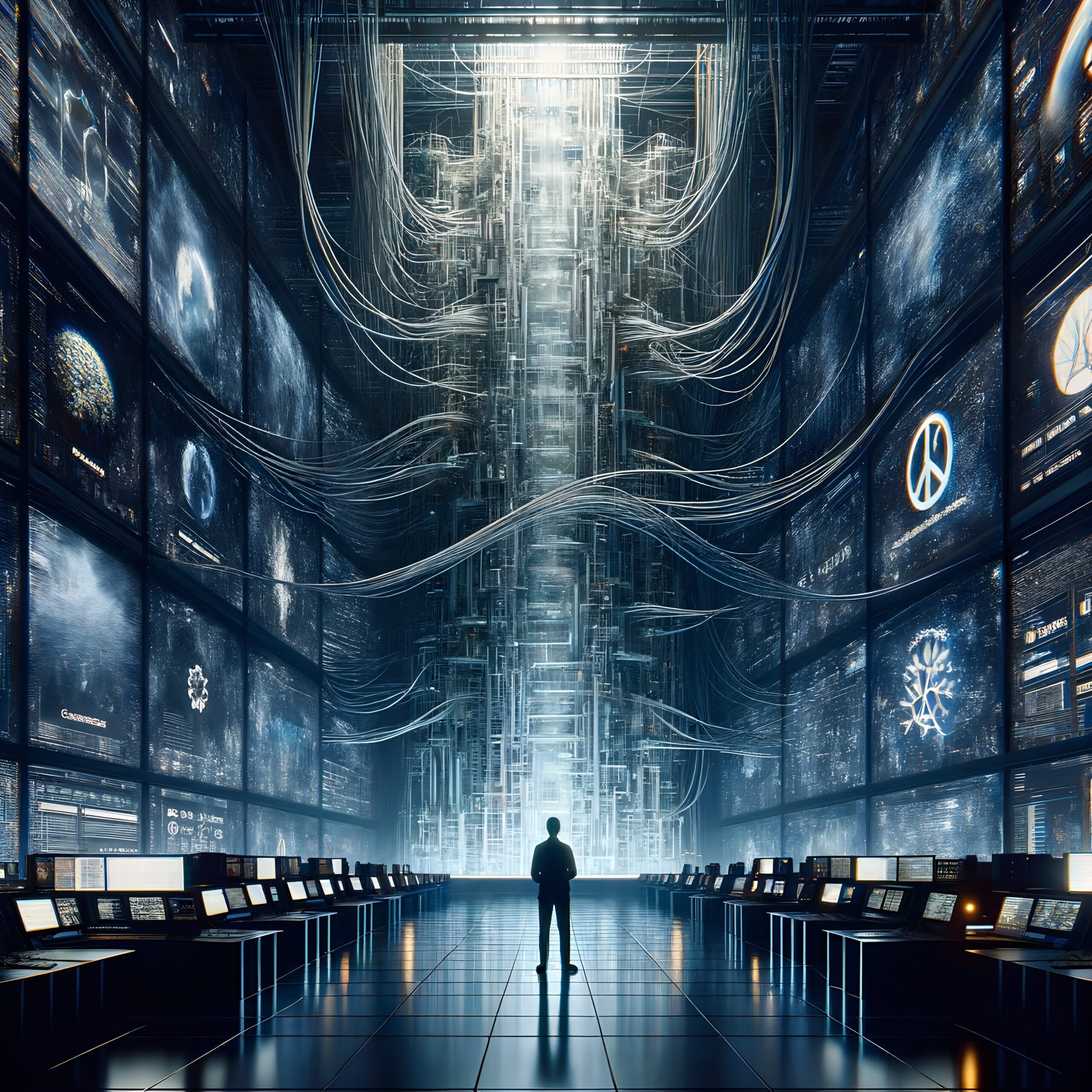 Vast Futuristic Data Center Core