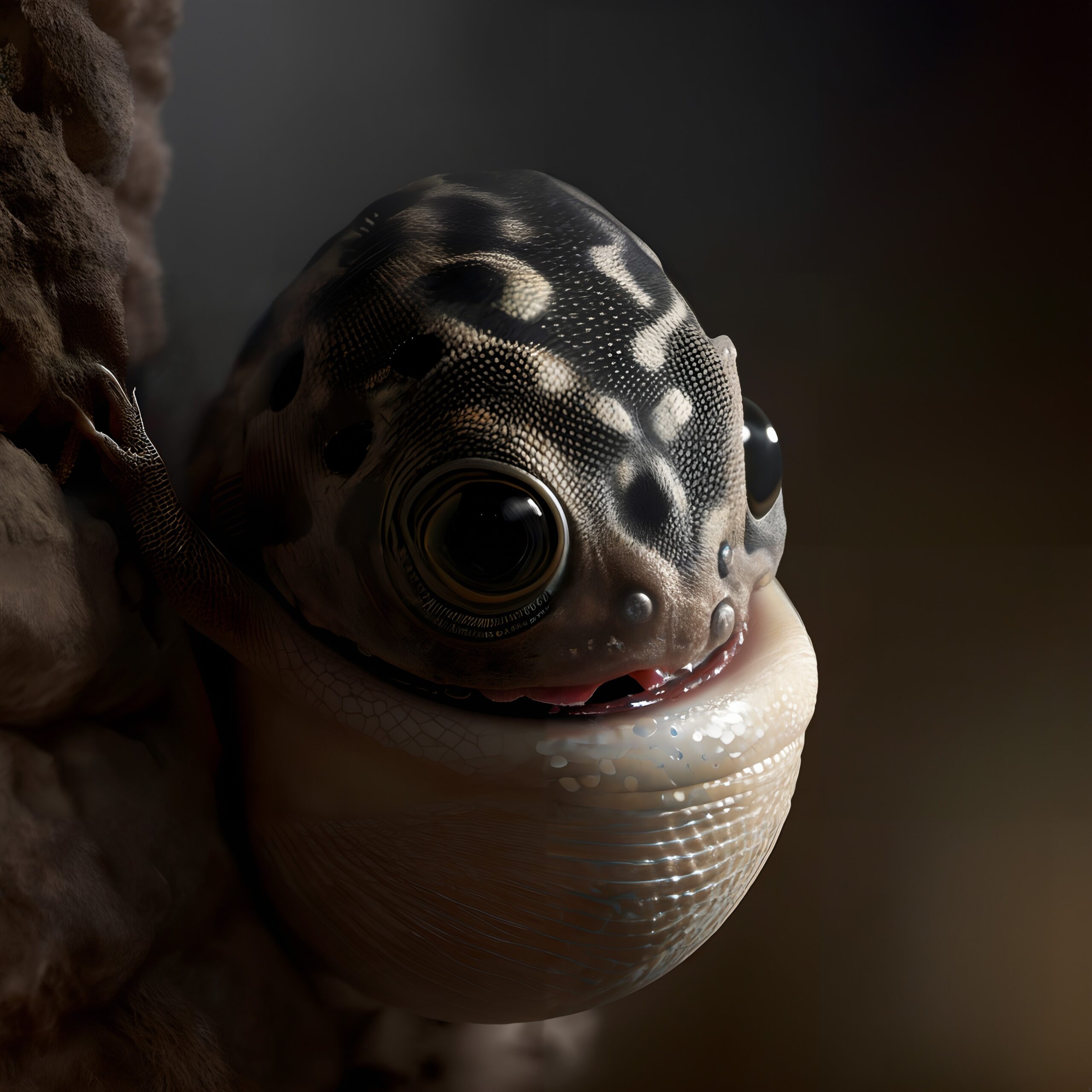 Whimsical Creature in Darkness