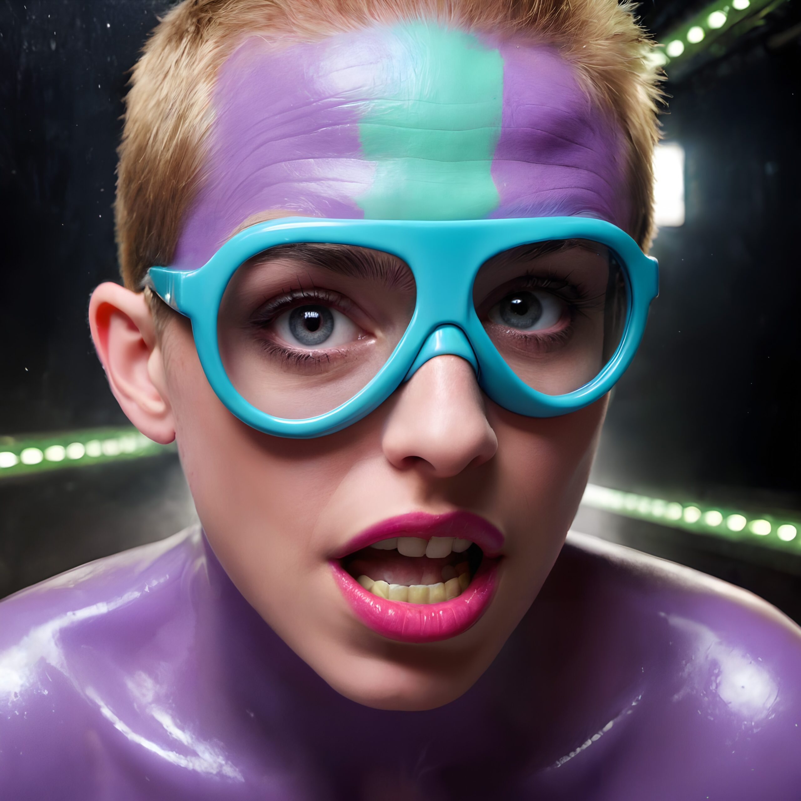 Colorful Expression in Futuristic Setting