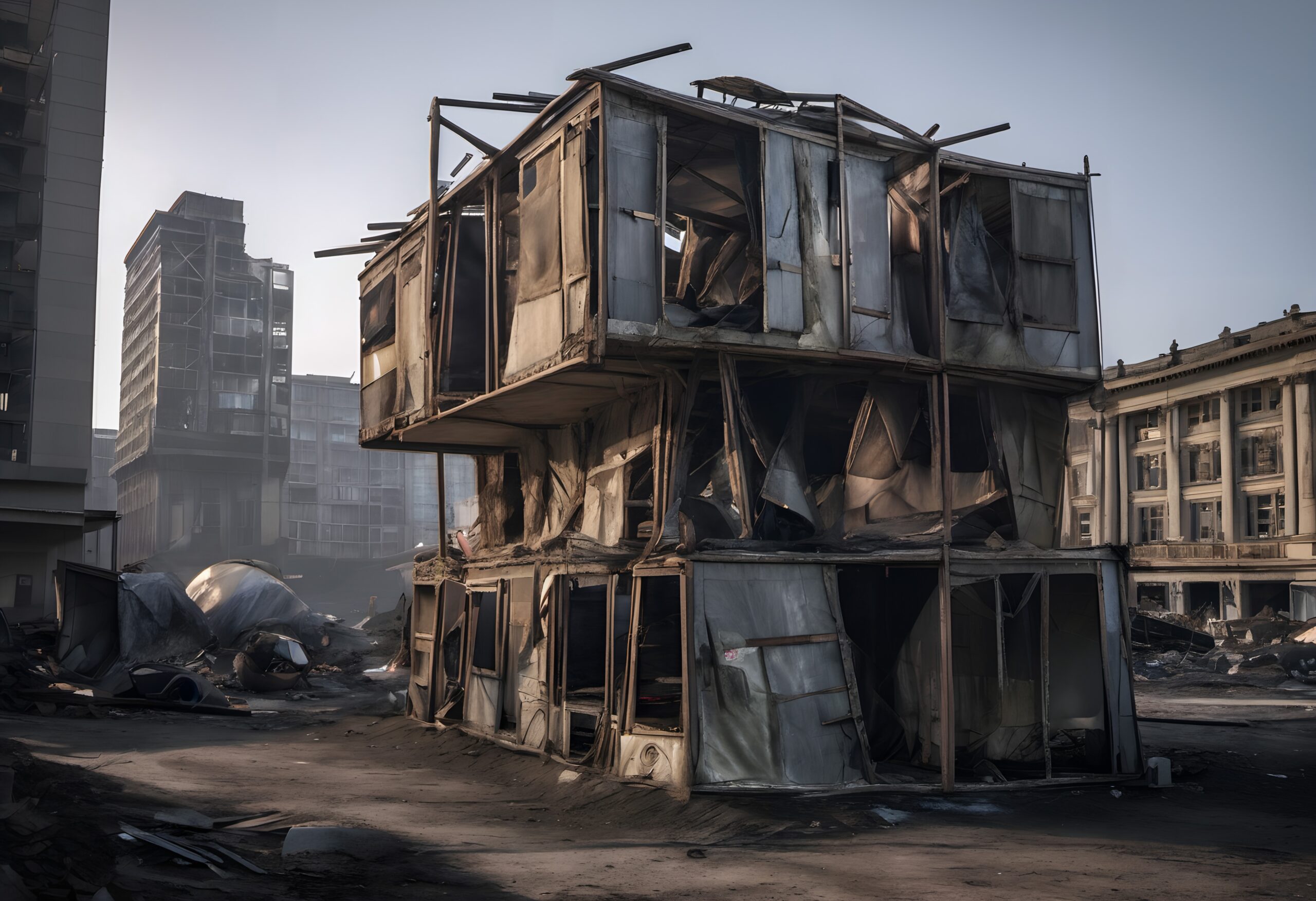 Urban Decay and Abandonment Scene