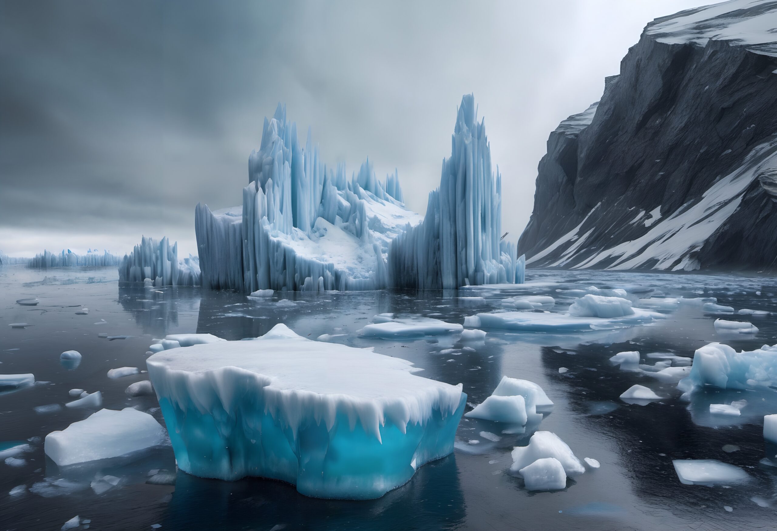 Majestic Arctic Iceberg Landscape