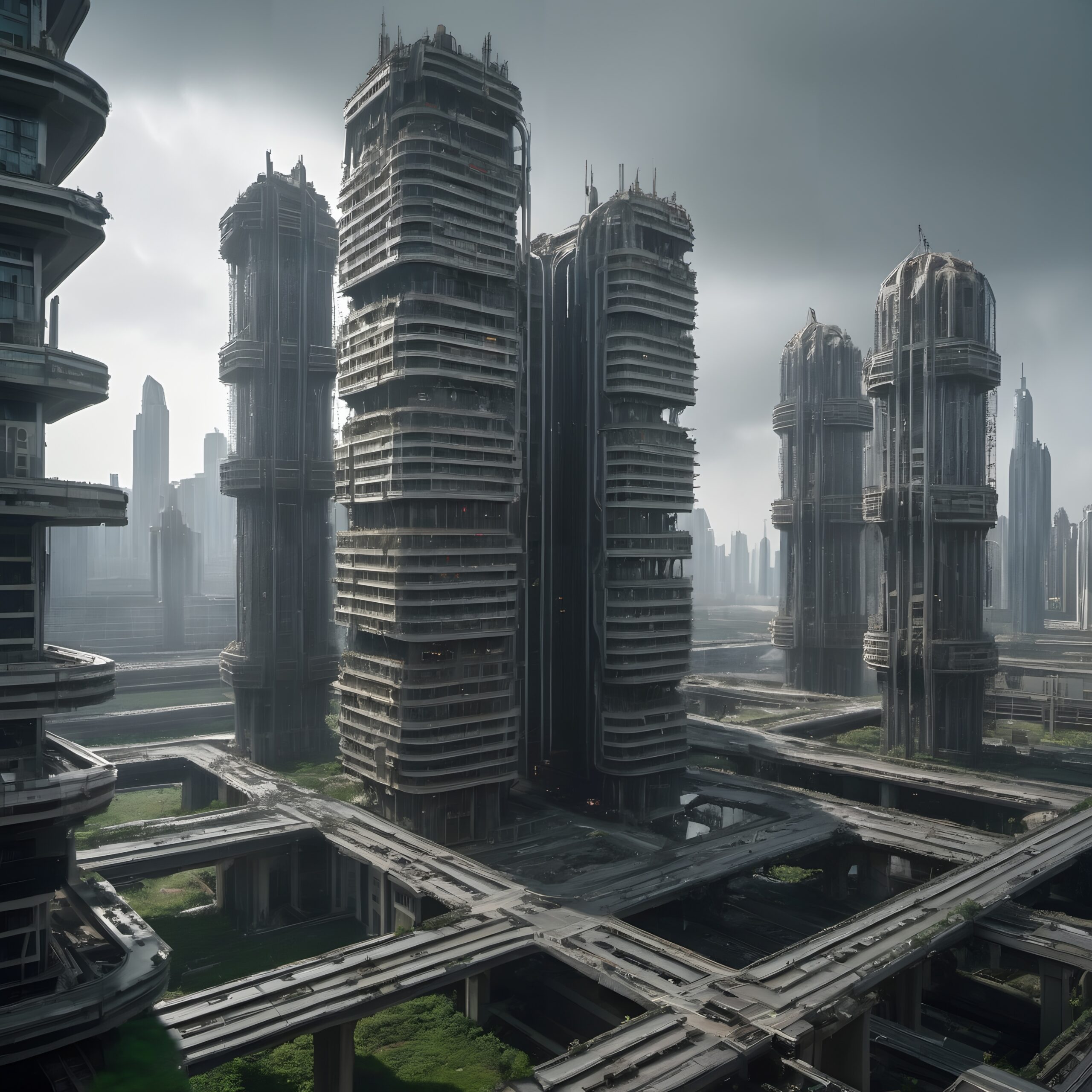 Futuristic Urban Landscape Architecture