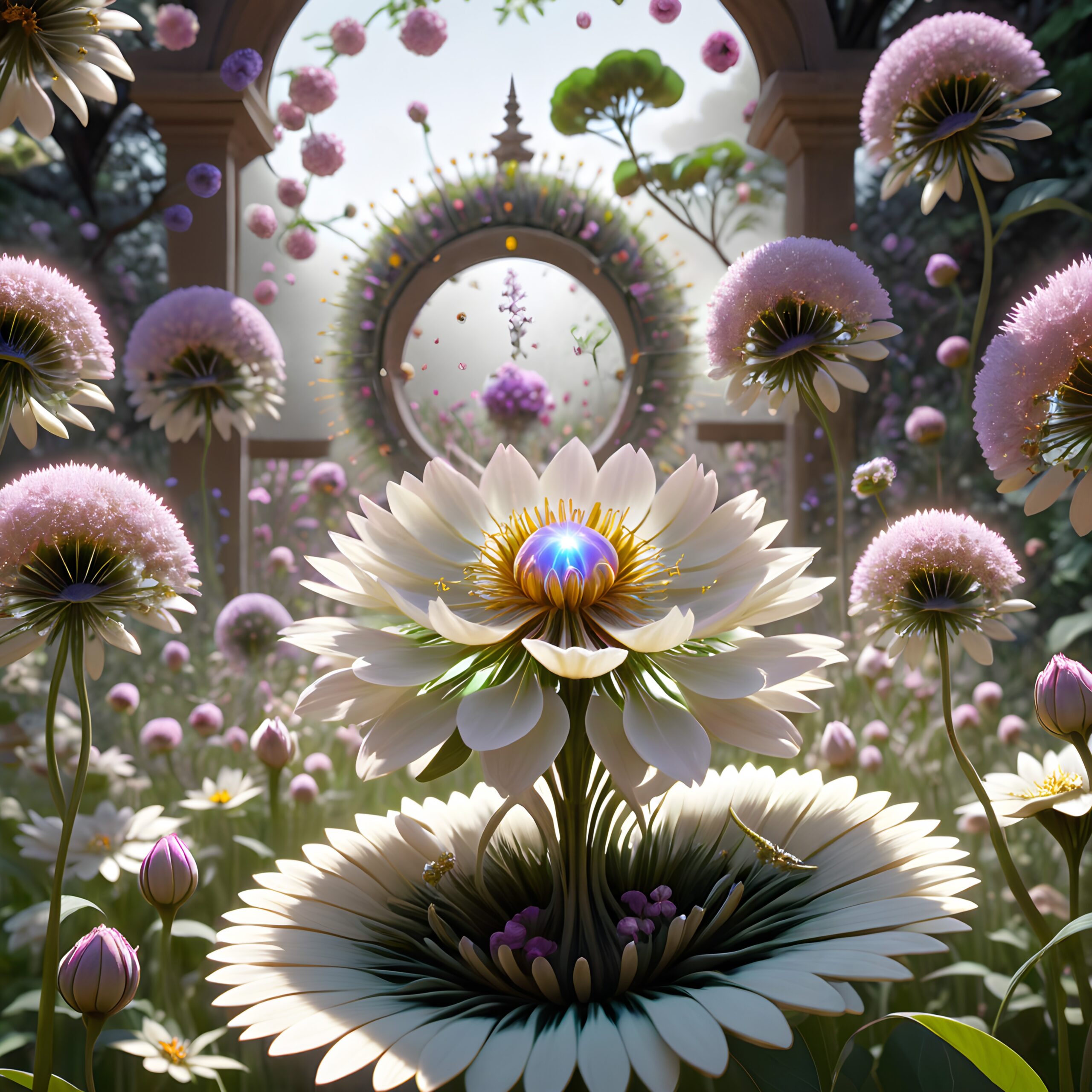 Surreal Blooming Fantasy Garden