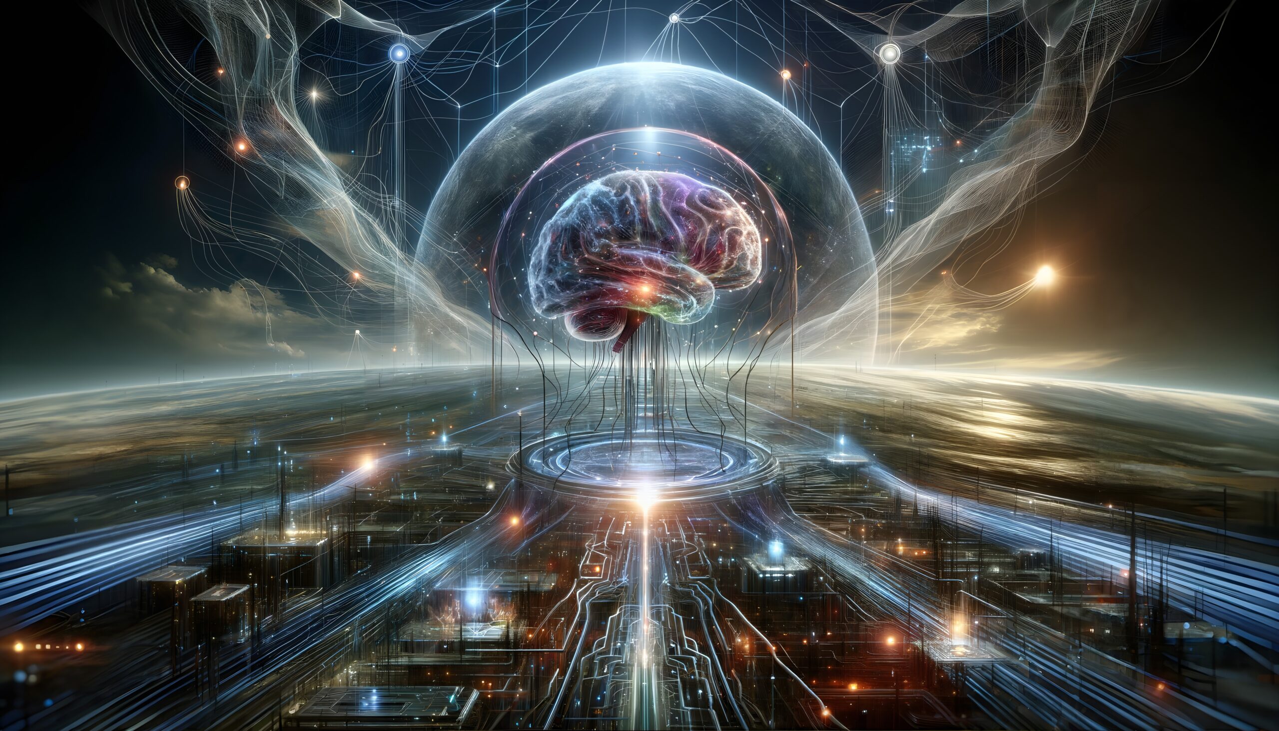Futuristic Brain in Digital Network