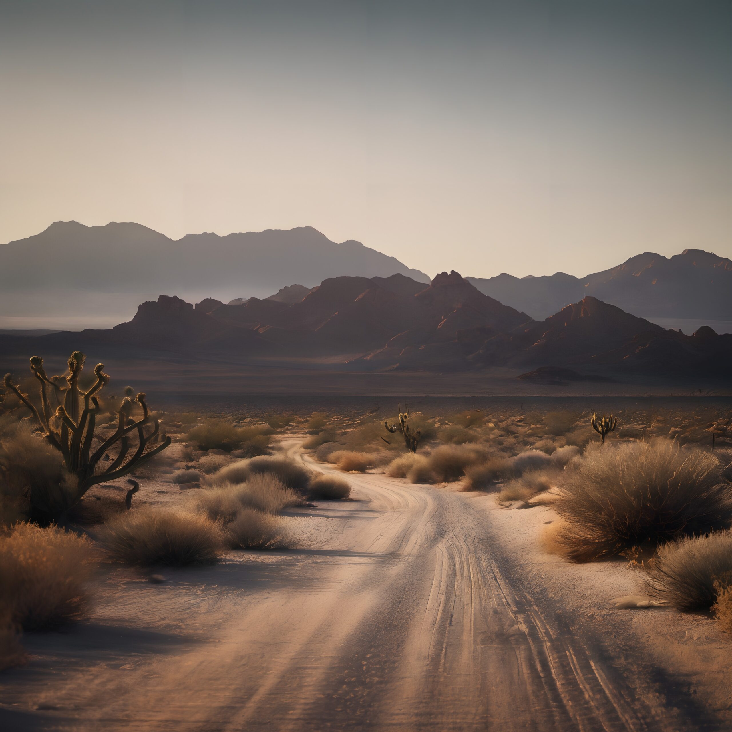 Desert Road at Sunrise