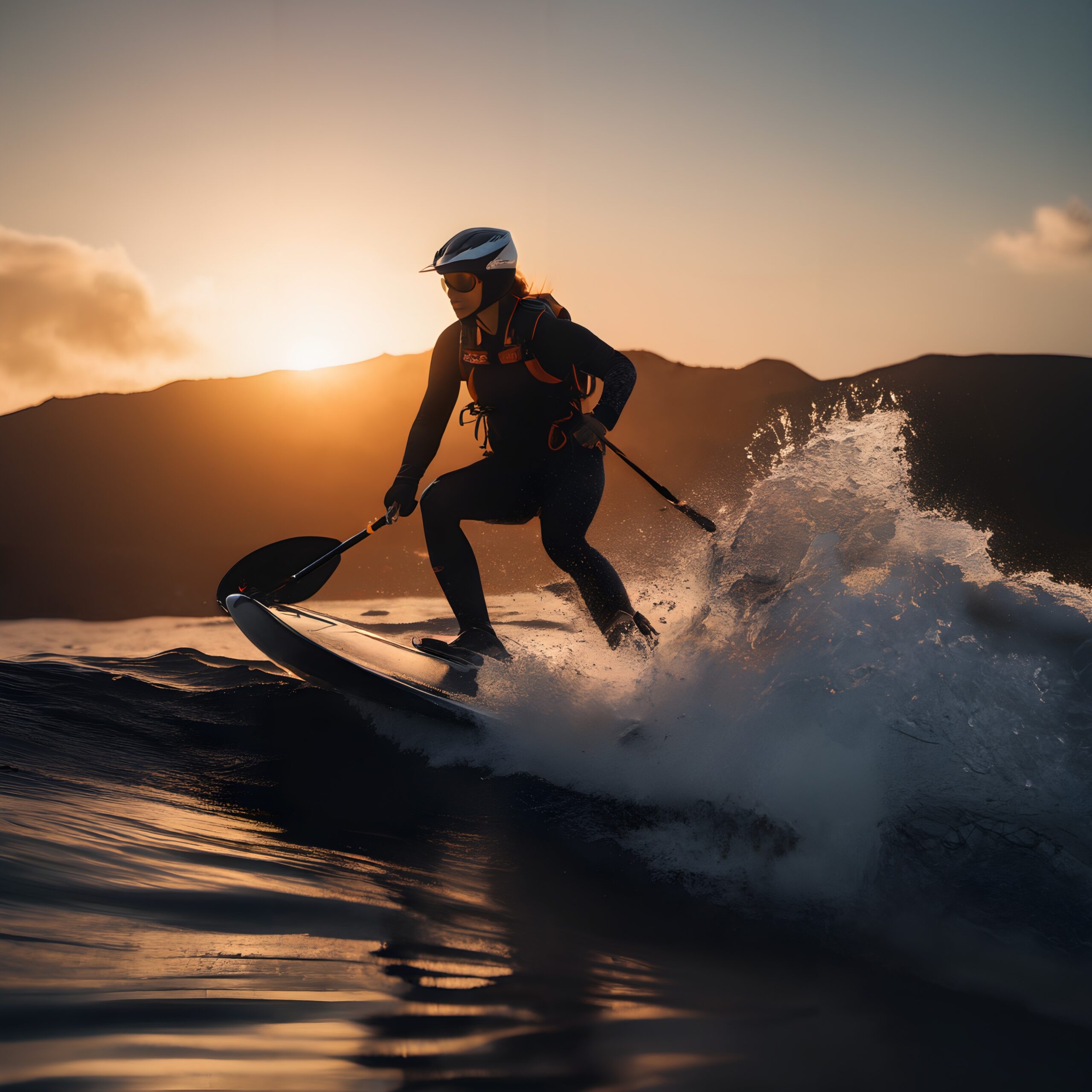 Sunset Surf Foiling Adventure