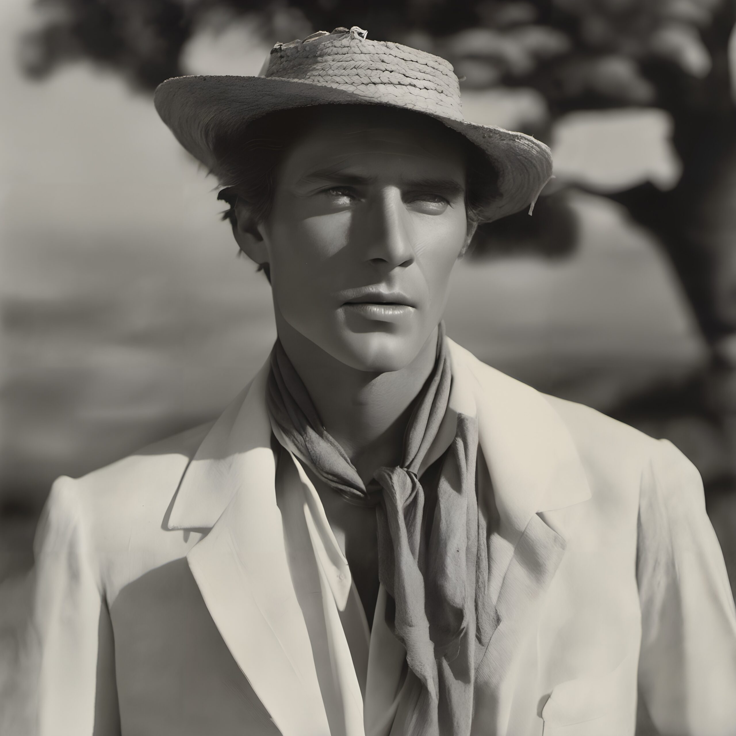 Classic Black-and-White Portrait