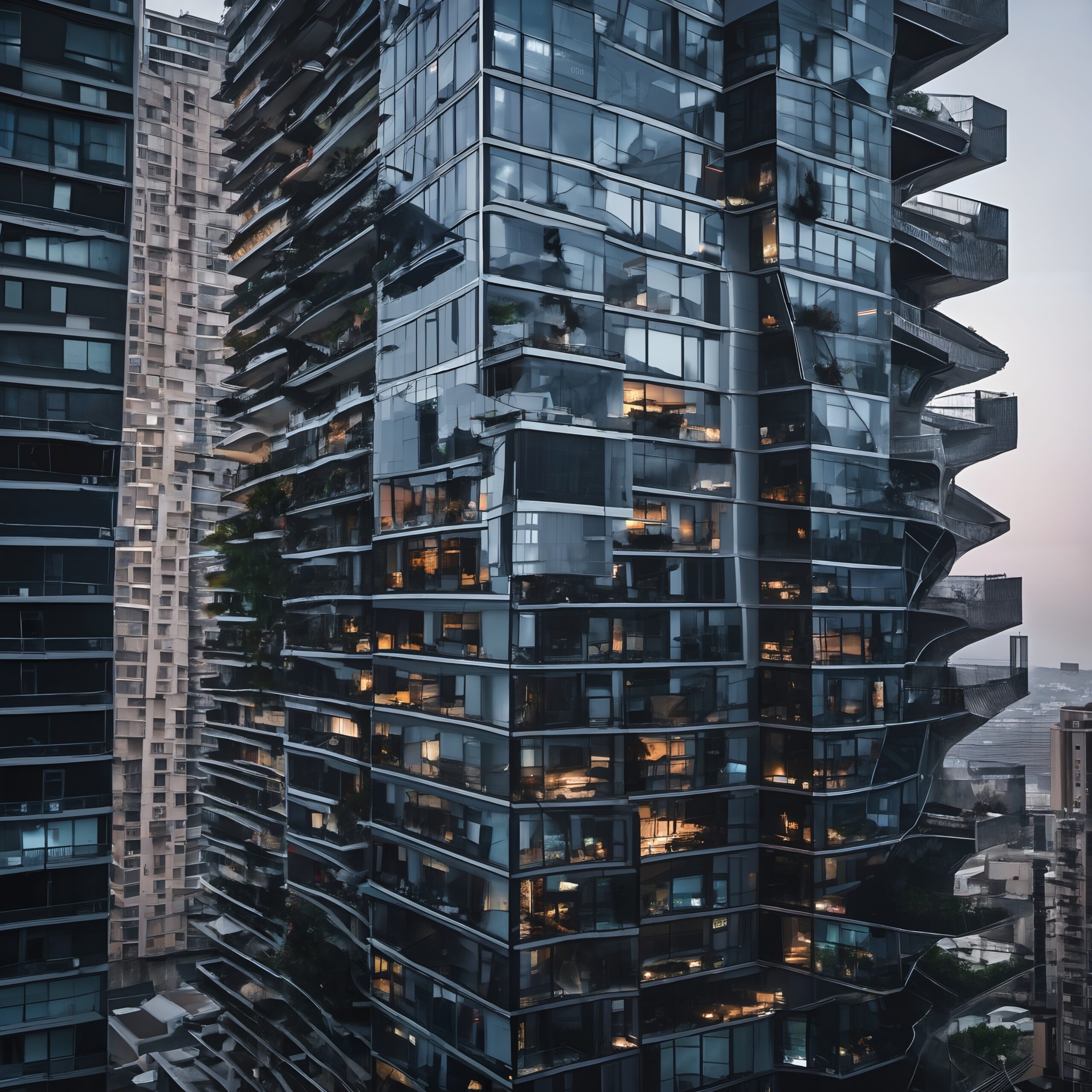 Modern Urban High-Rise Architecture