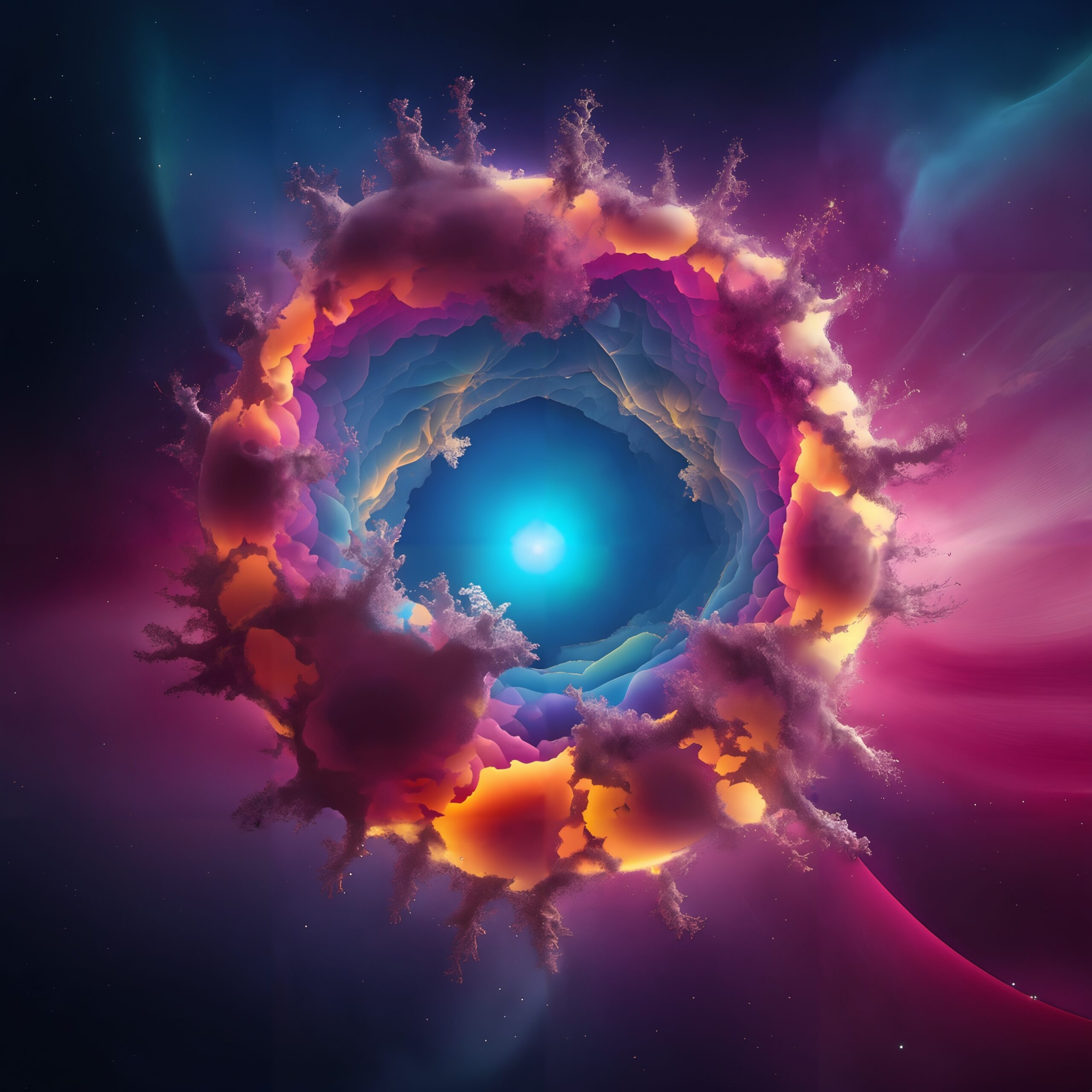 Mystical Cosmic Nebula Portal