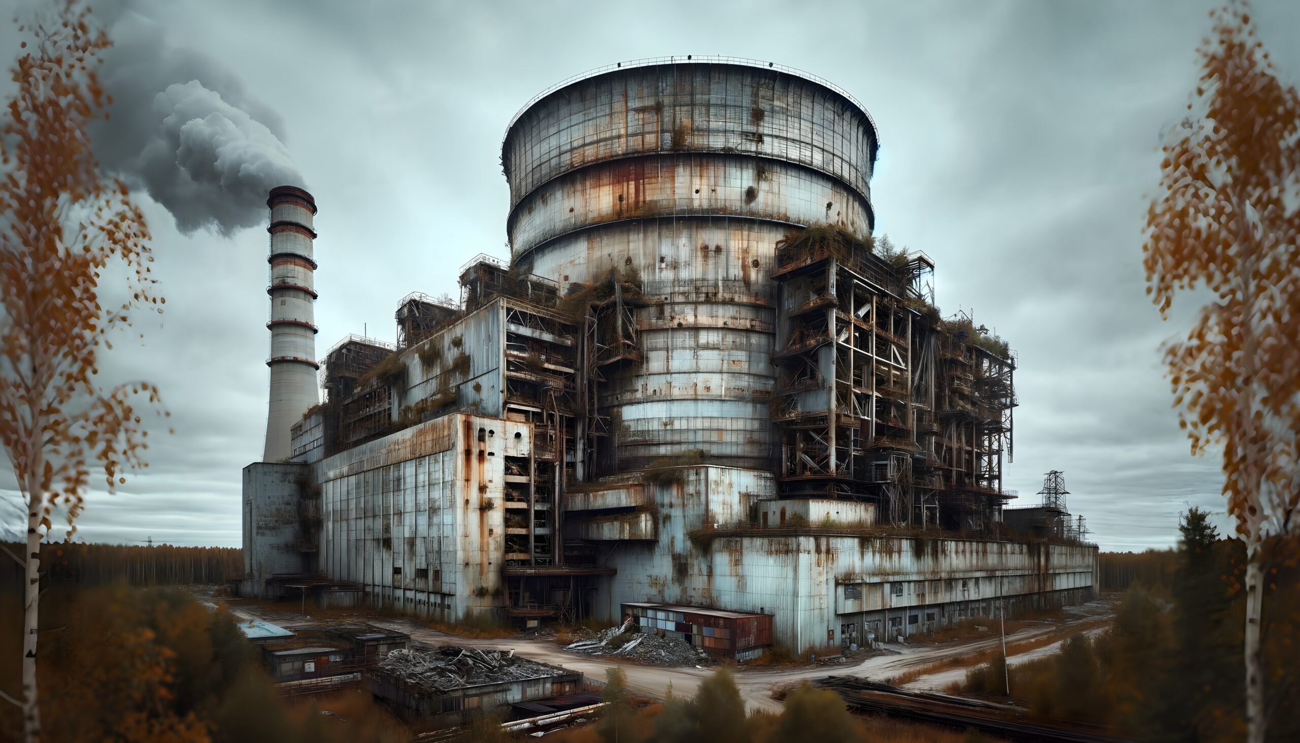 Abandoned Industrial Cooling Tower