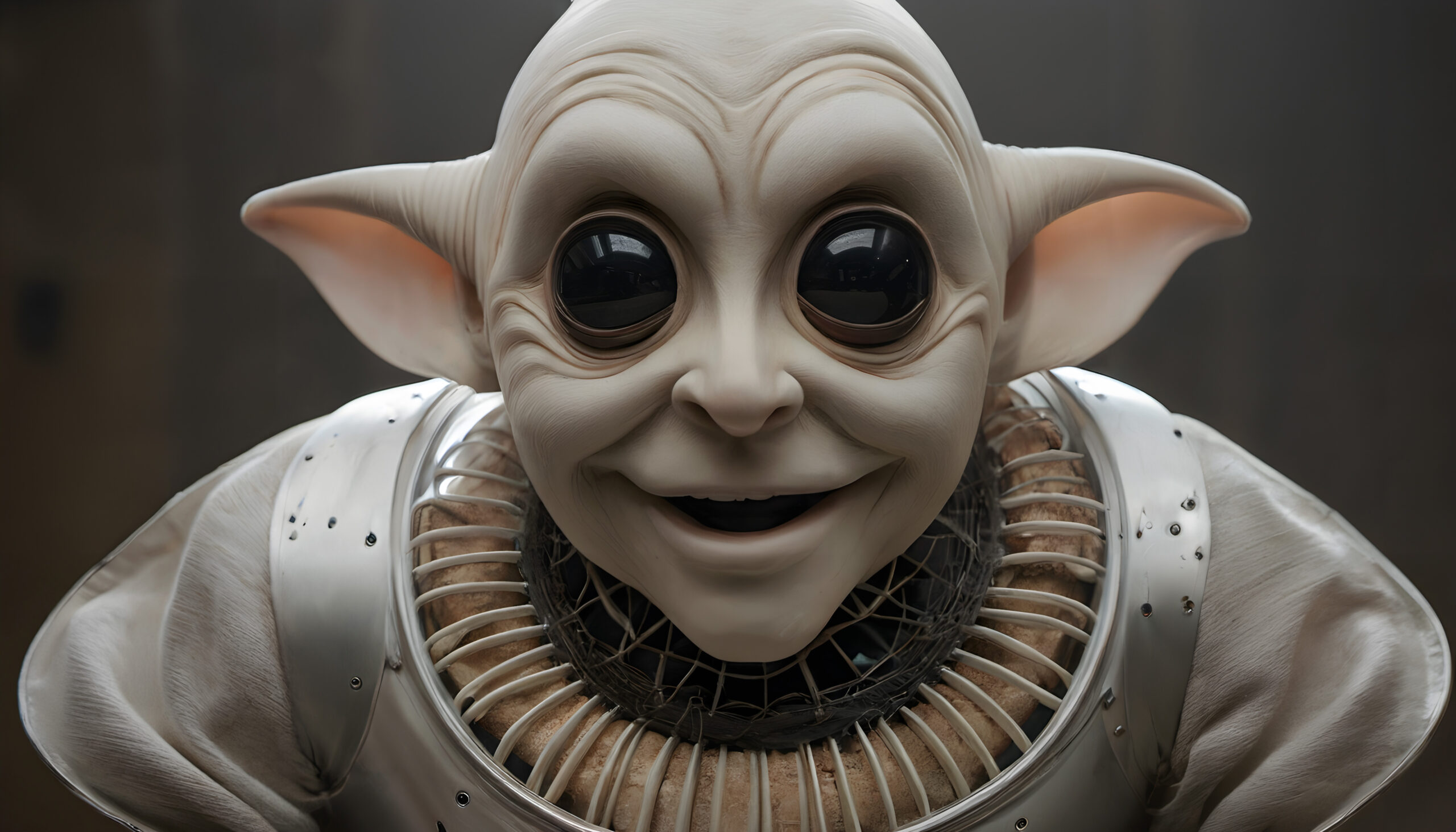 Alien Character with Futuristic Attire