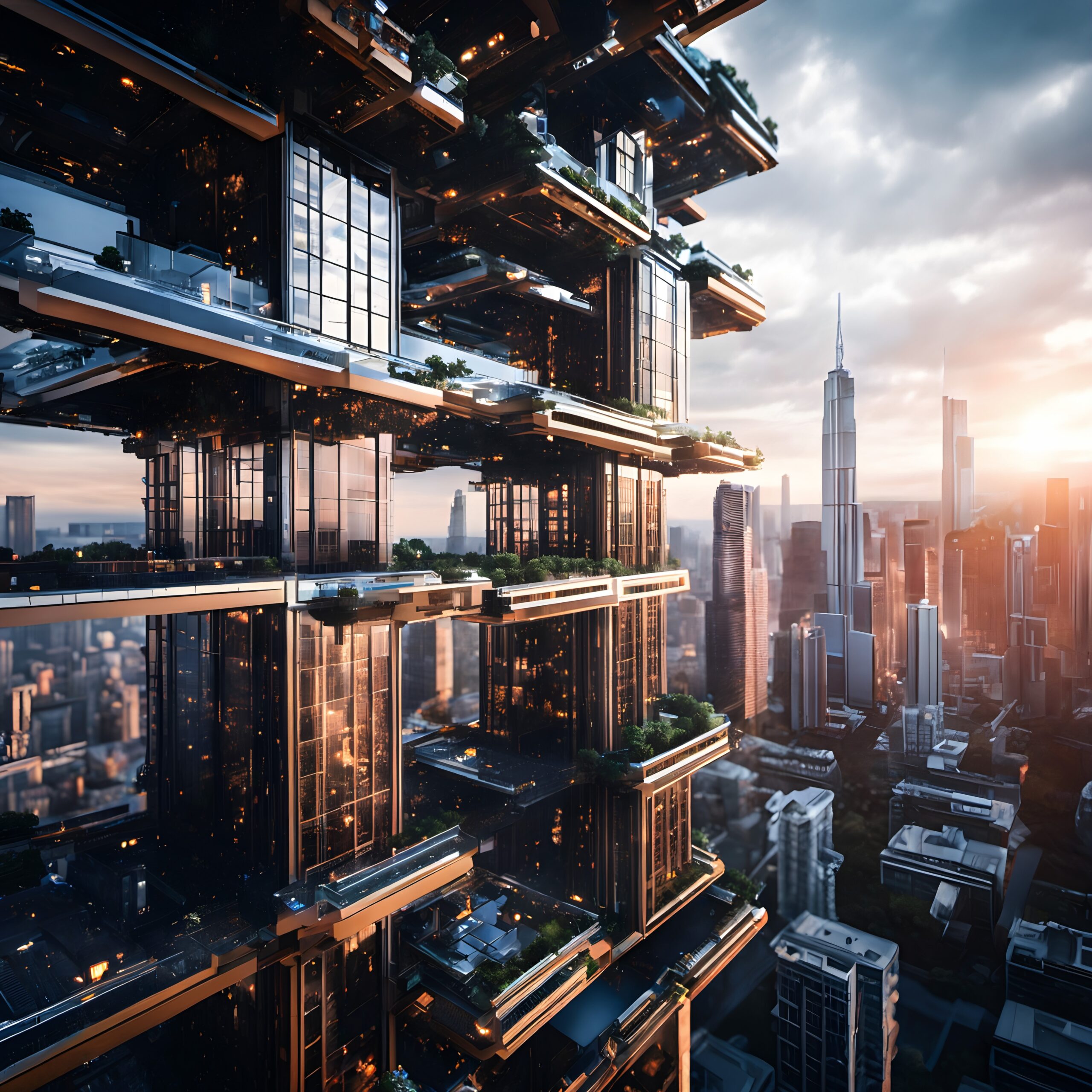 Modern High-Rise Urban Landscape