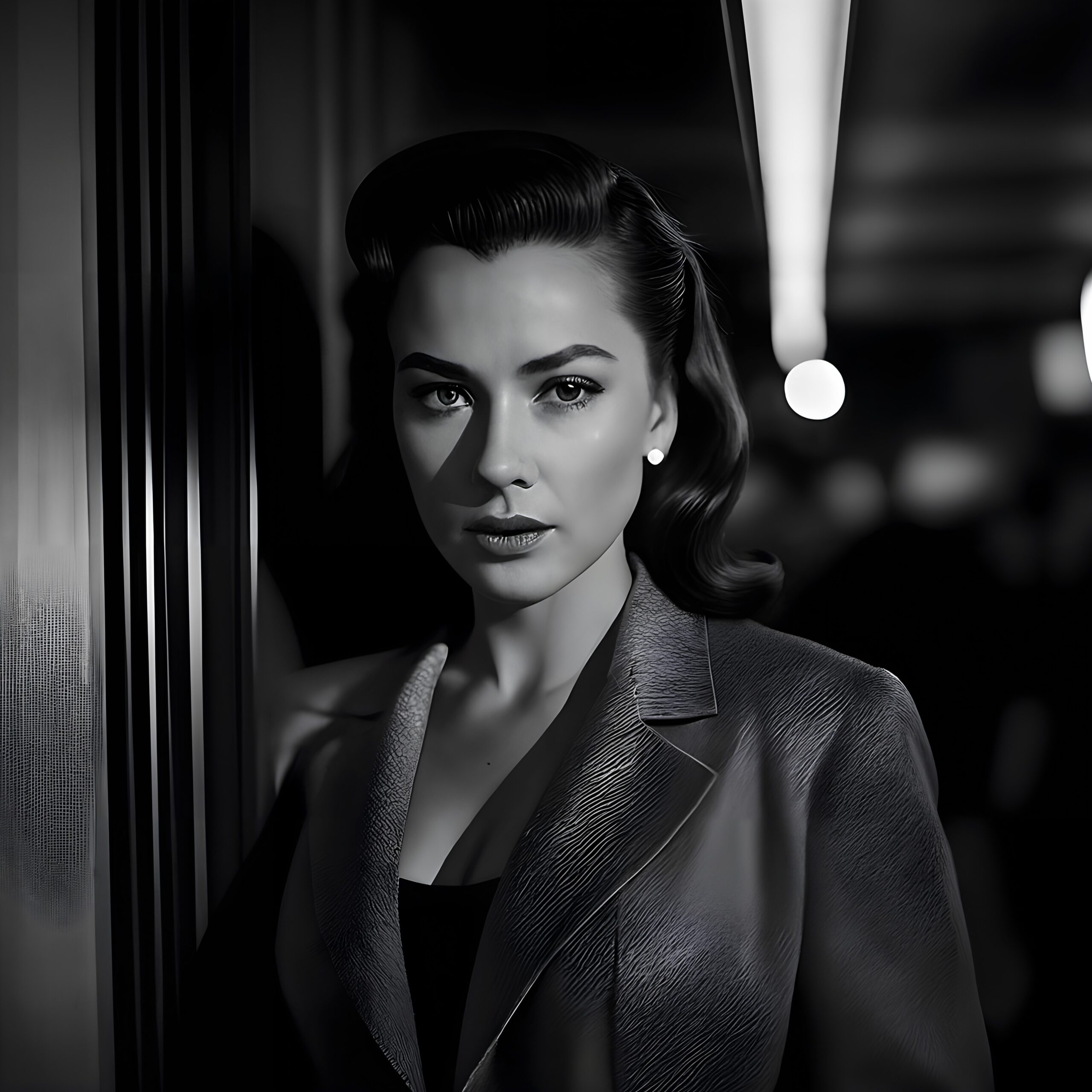 Elegant Woman in Vintage Setting