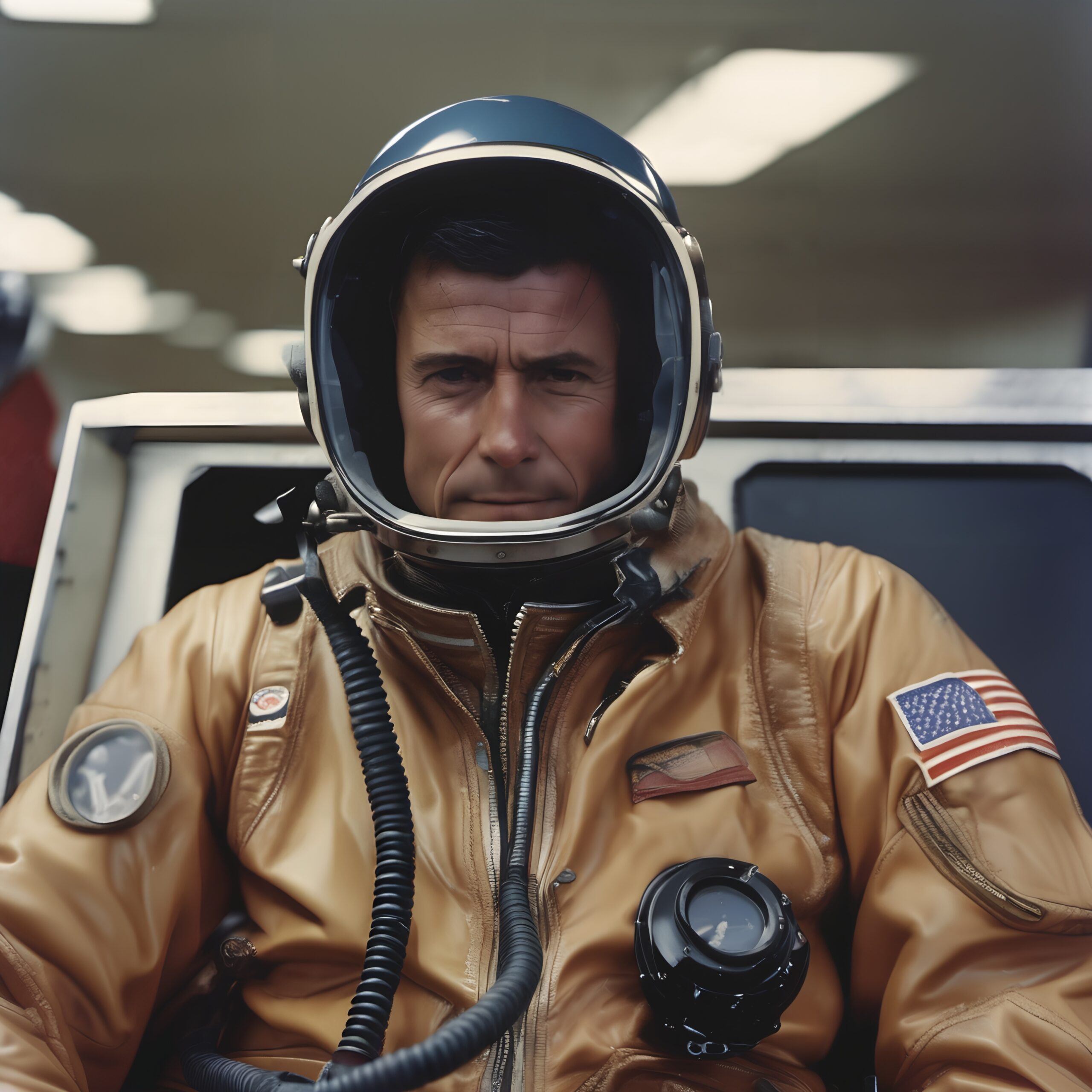 Astronaut in Vintage Space Suit