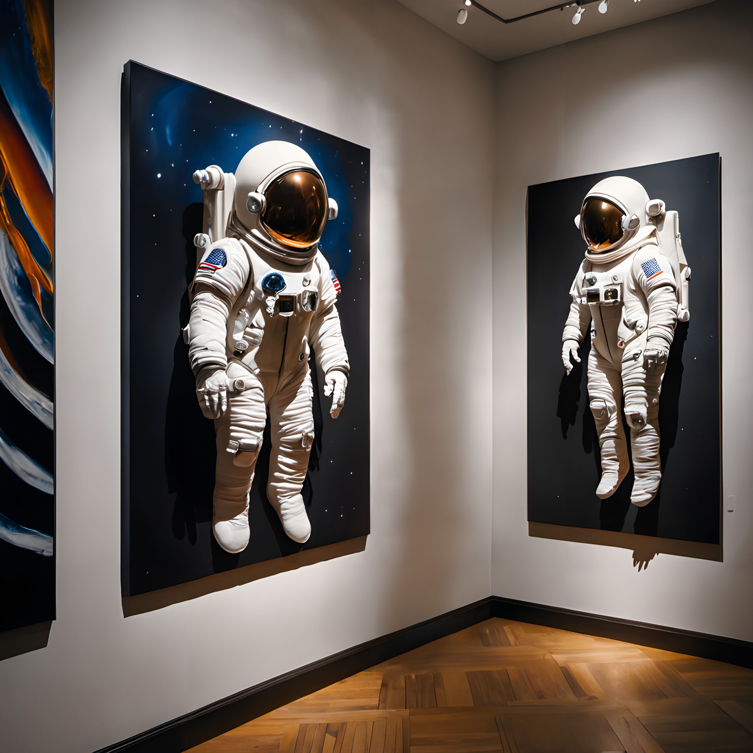 Astronaut Suits in Art Exhibit