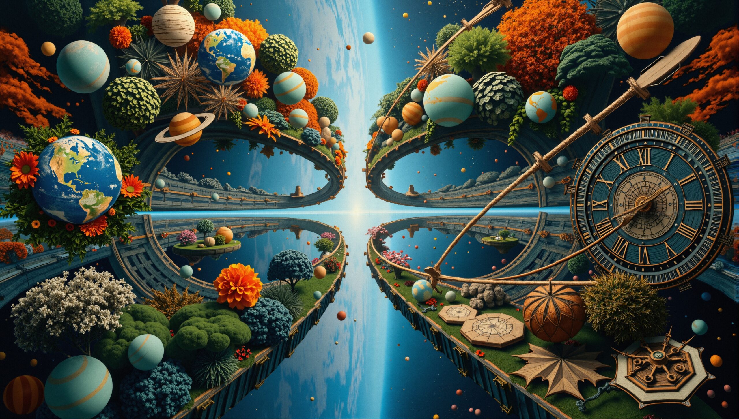Cosmic Garden of Time Reflections