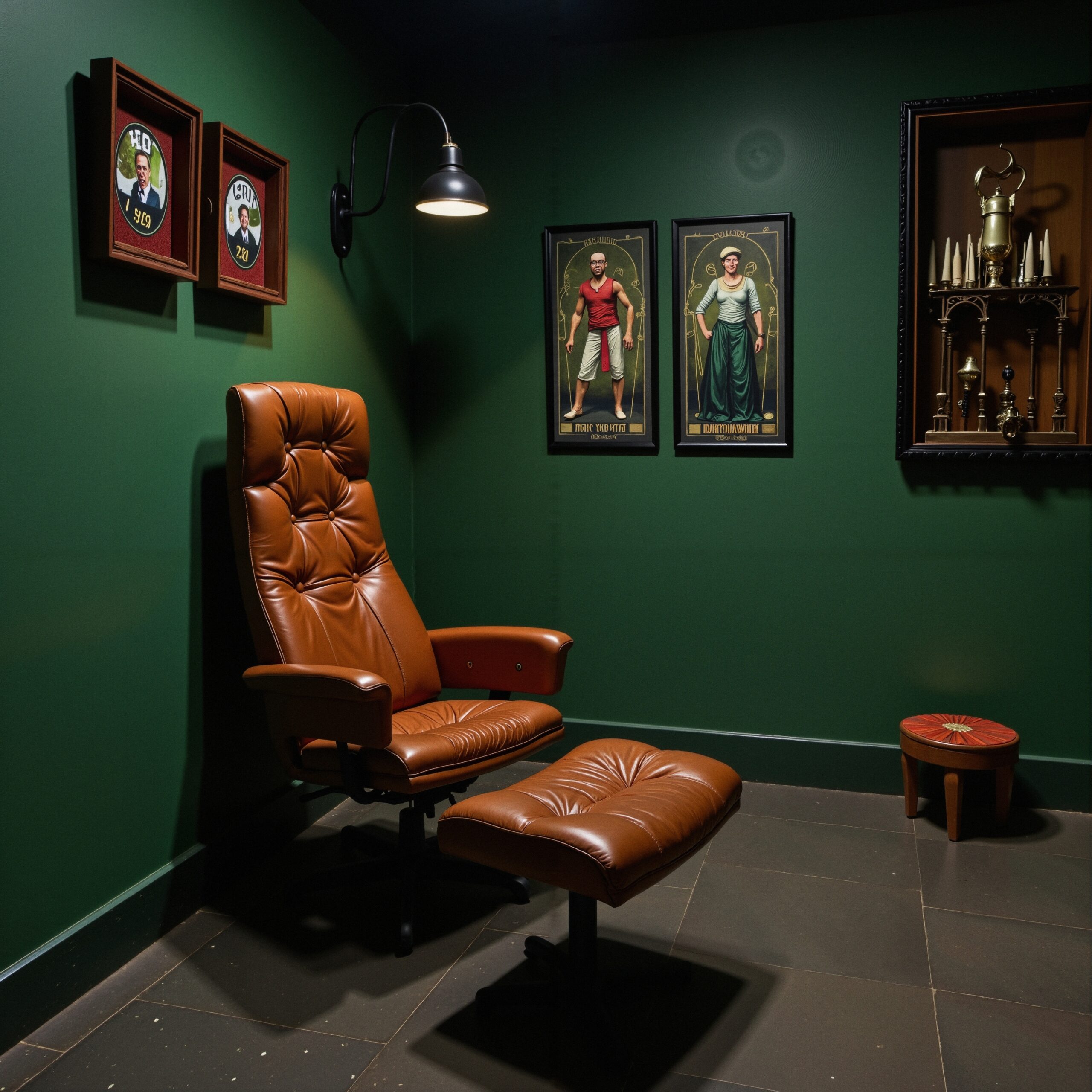 Sophisticated Green Interior Setting