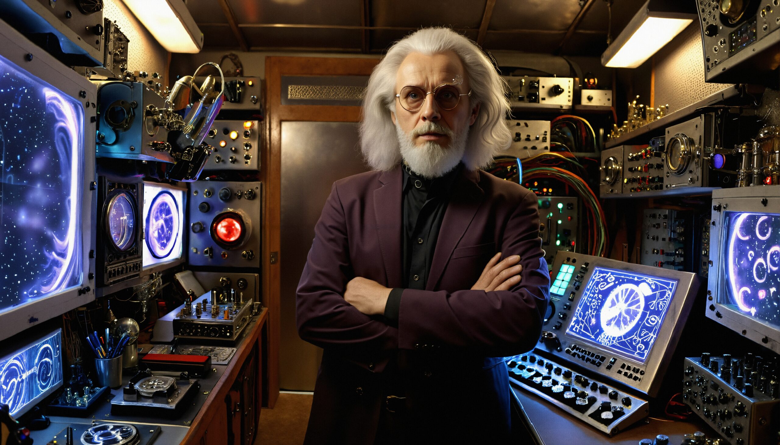 Futuristic Scientist’s High-Tech Laboratory