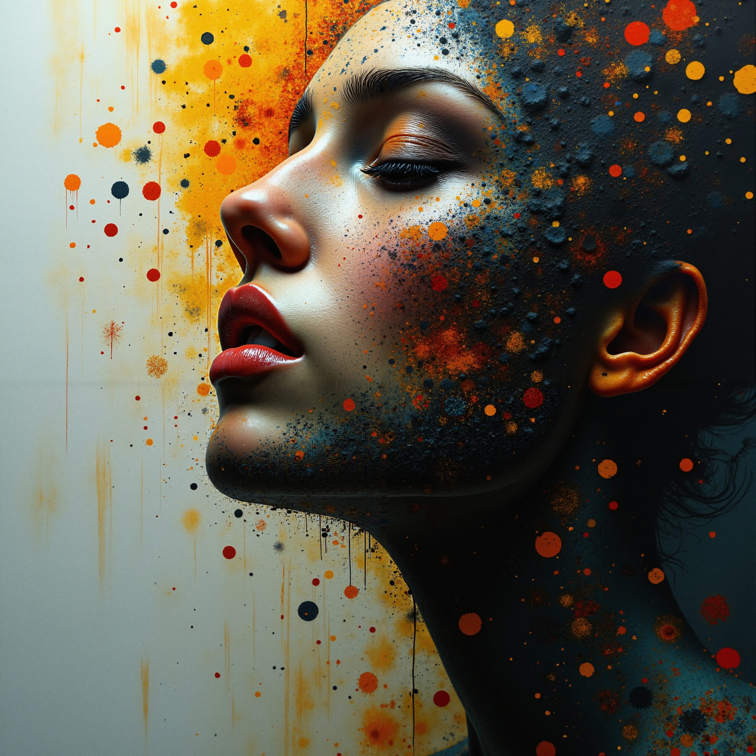 Vibrant Expression Through Abstract Art