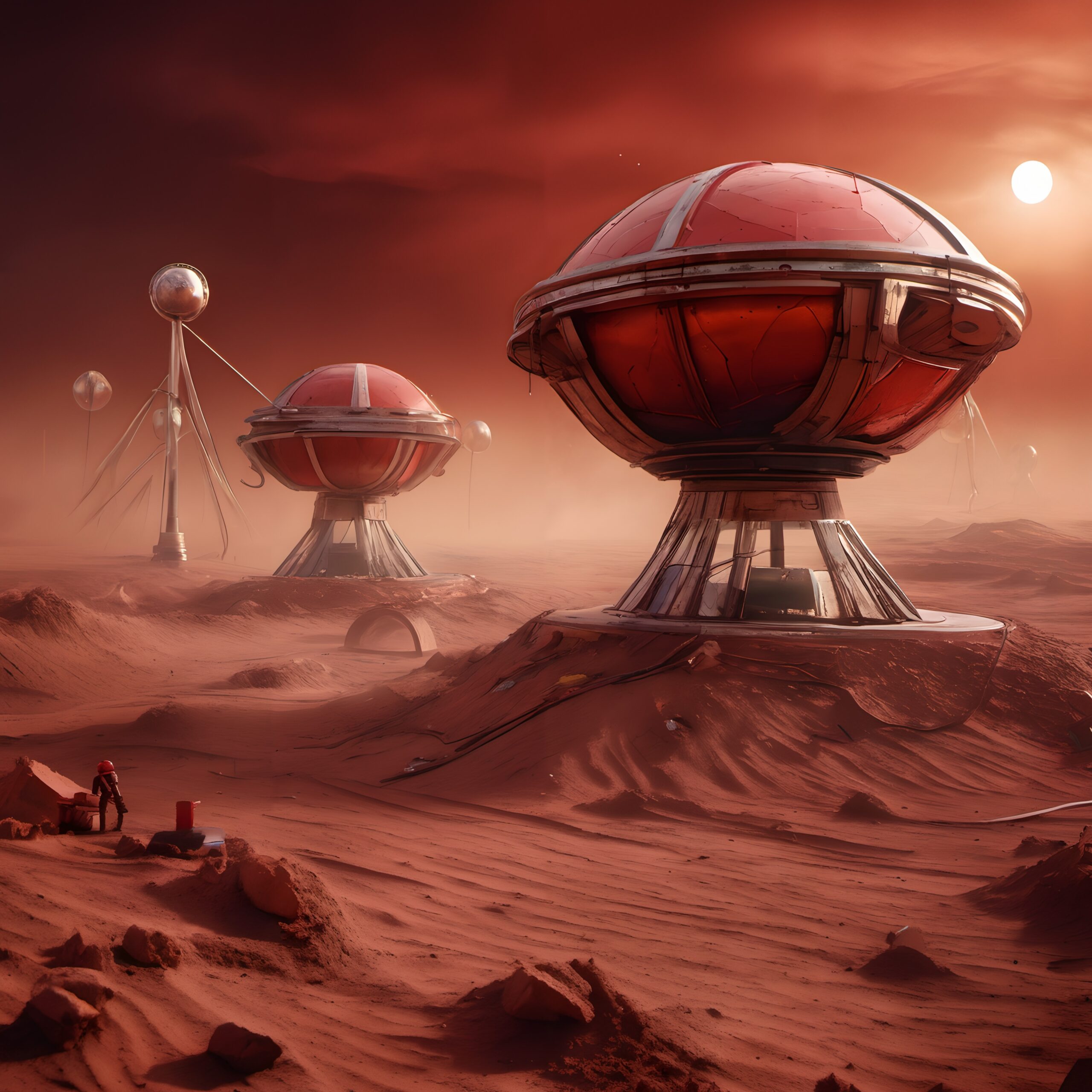 Mars Base Human Exploration Landscape