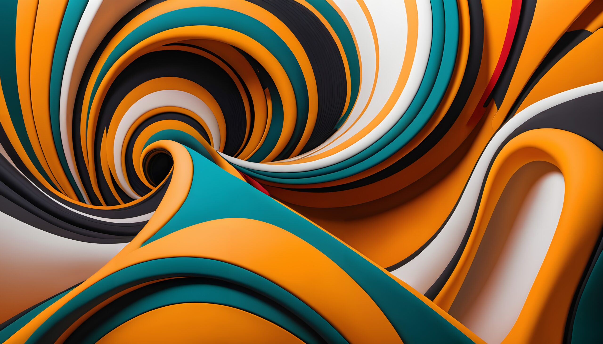 Intricate Lively Abstract Swirls