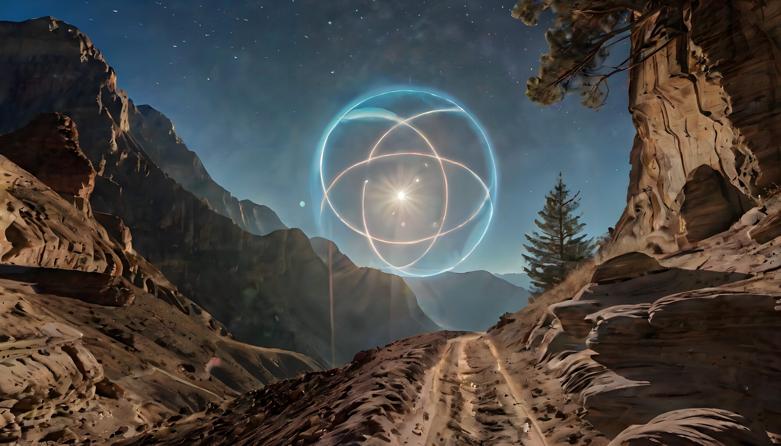 Mystical Canyon Nighttime Glow