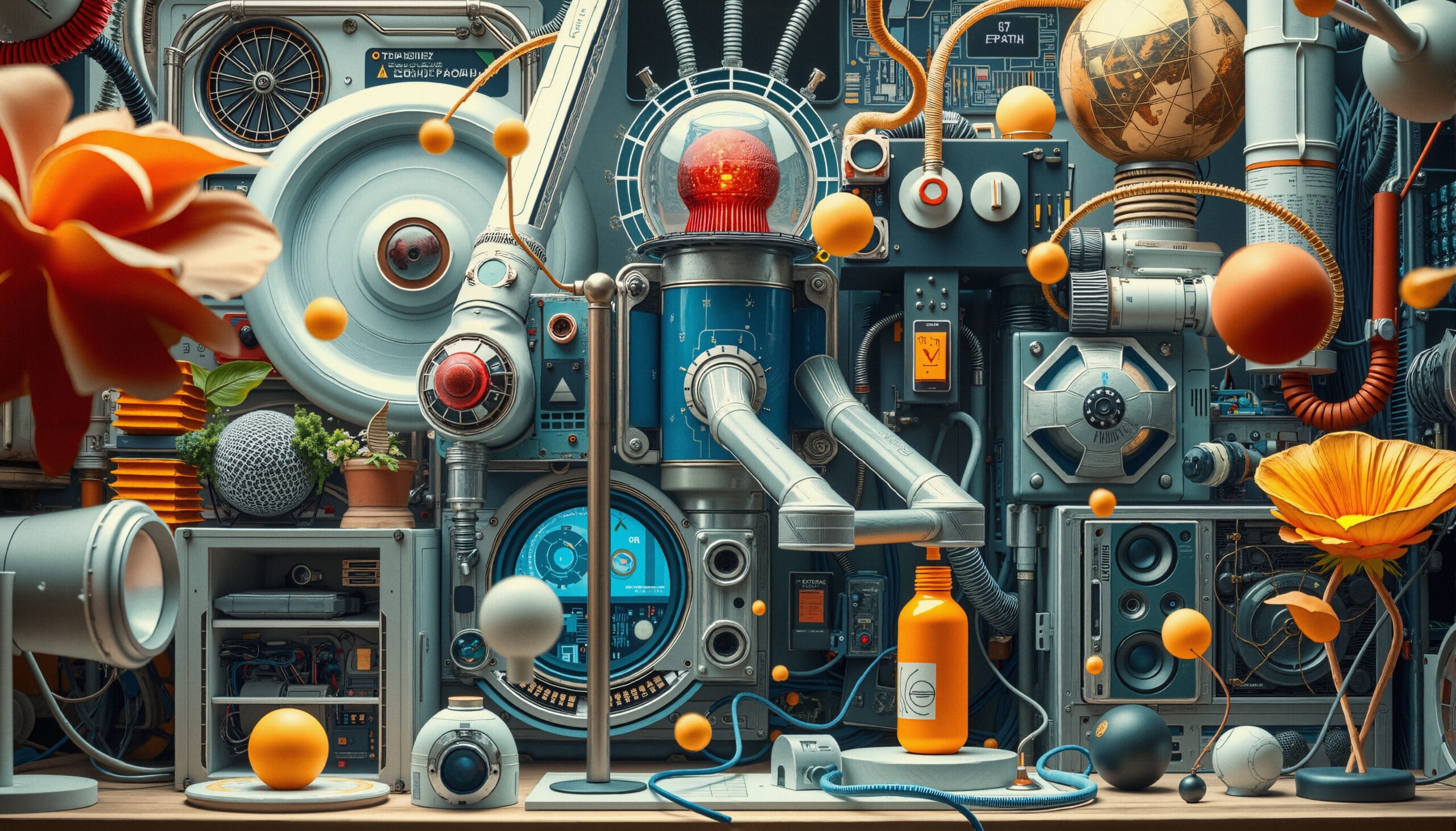 Intricate Futuristic Machine Environment