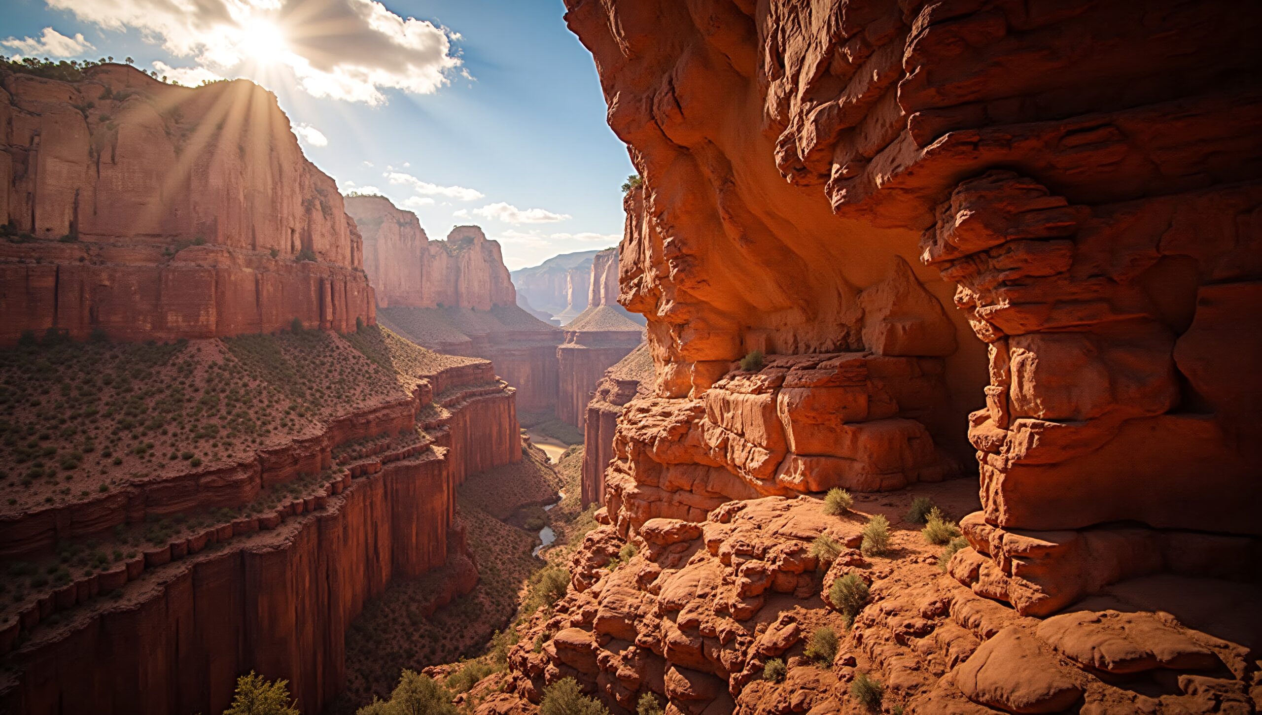 Majestic Canyon under Sunlight