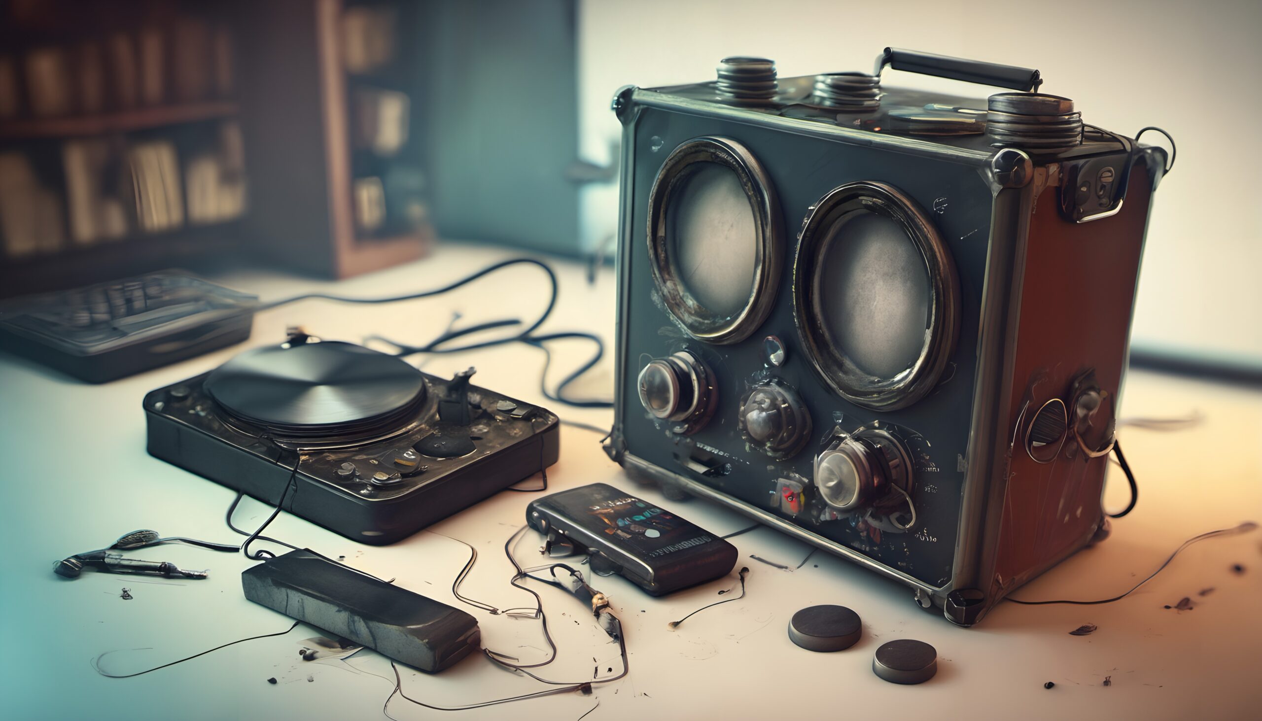 Vintage Audio Equipment Setup