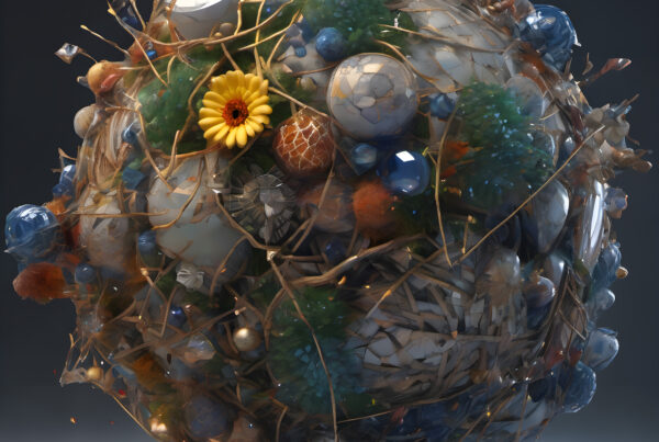 Orb of Nature and Artifact: A Harmonious Composite Sphere