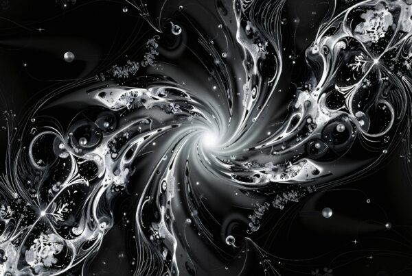 Ethereal Cosmic Vortex Swirl