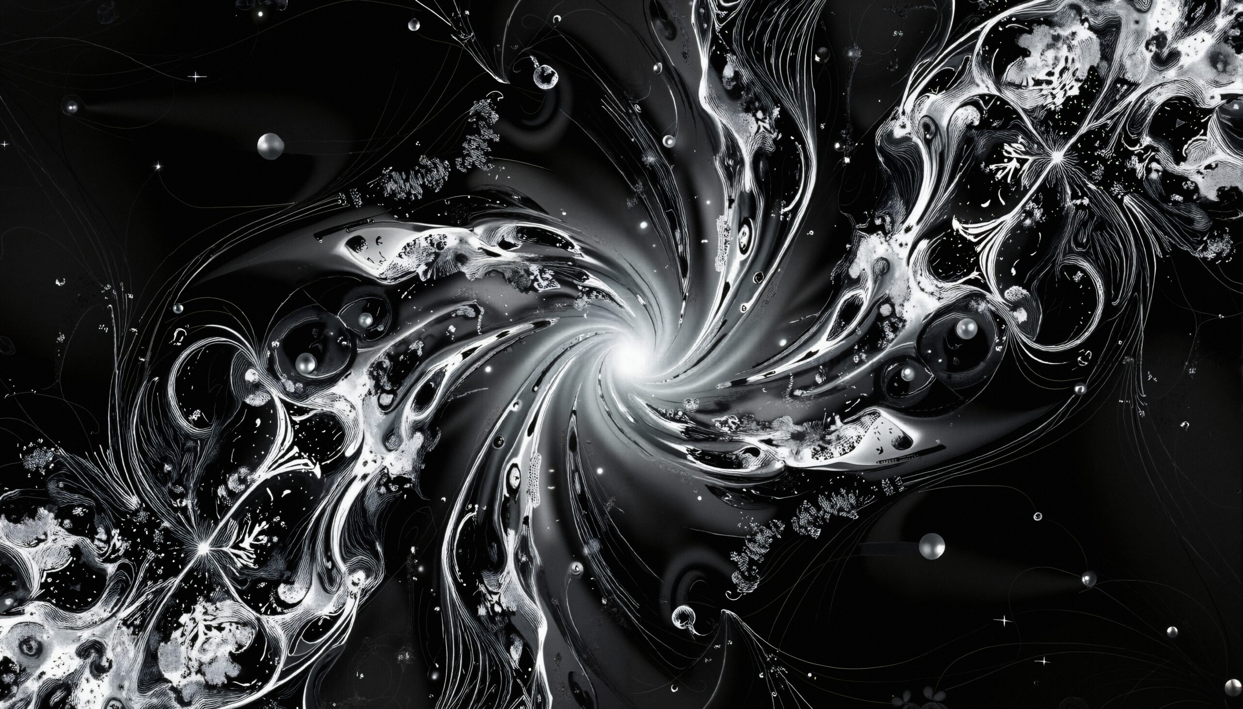 Ethereal Cosmic Vortex Swirl