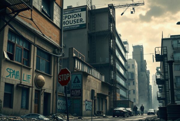 Gritty Urban Decay Street Scene