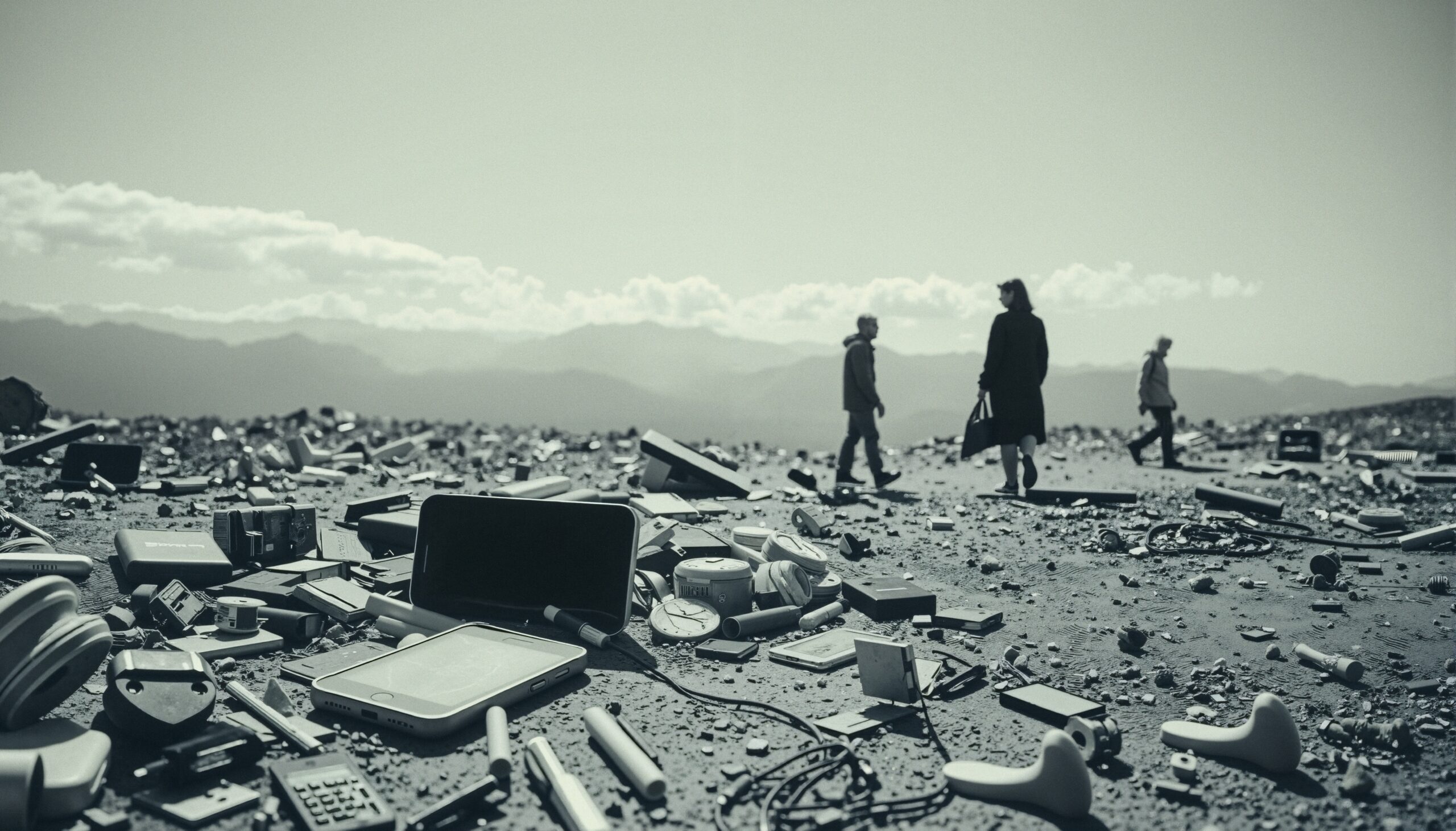 E-waste Scattered Across Landscape