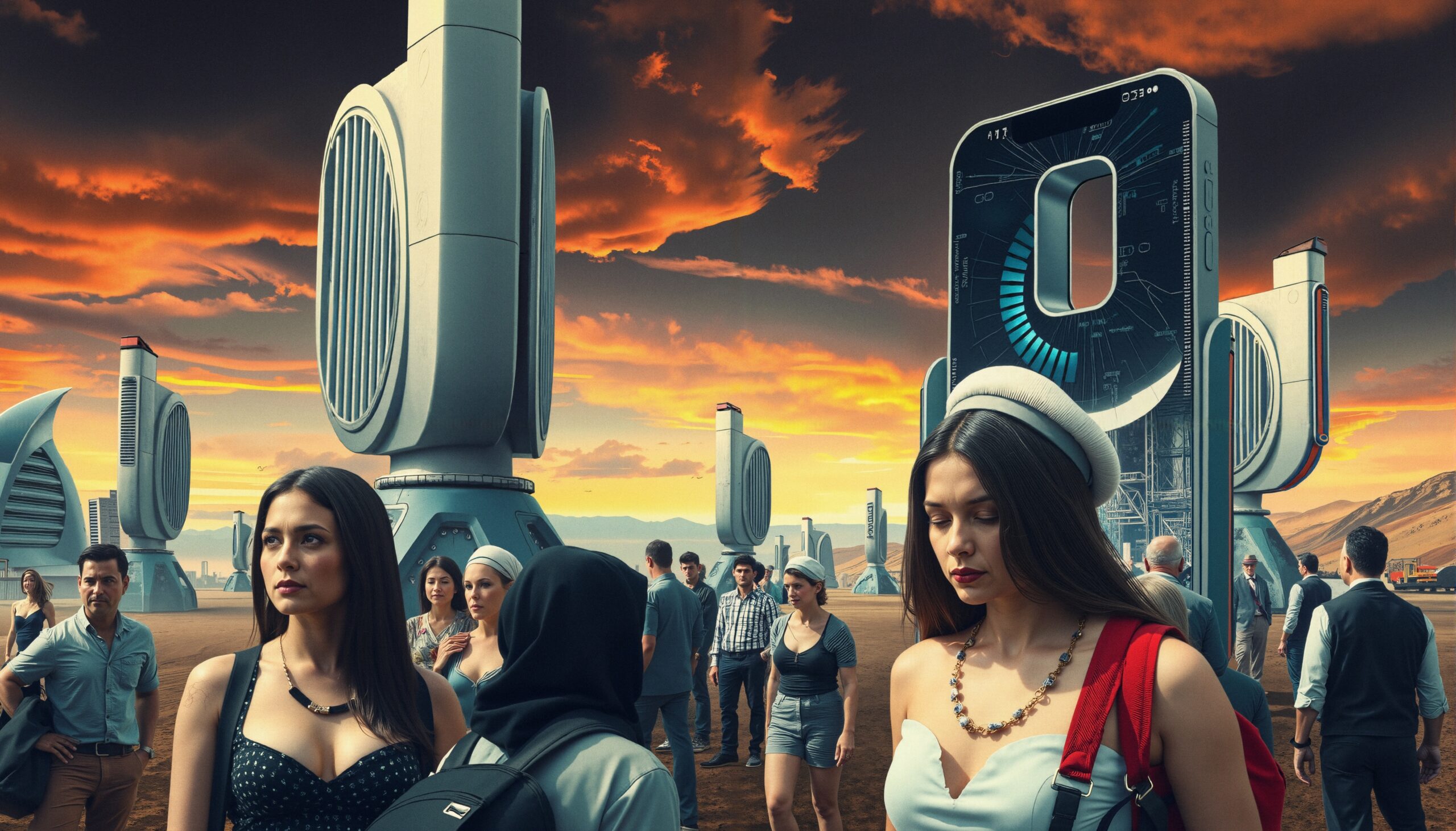 Futuristic City at Sunset