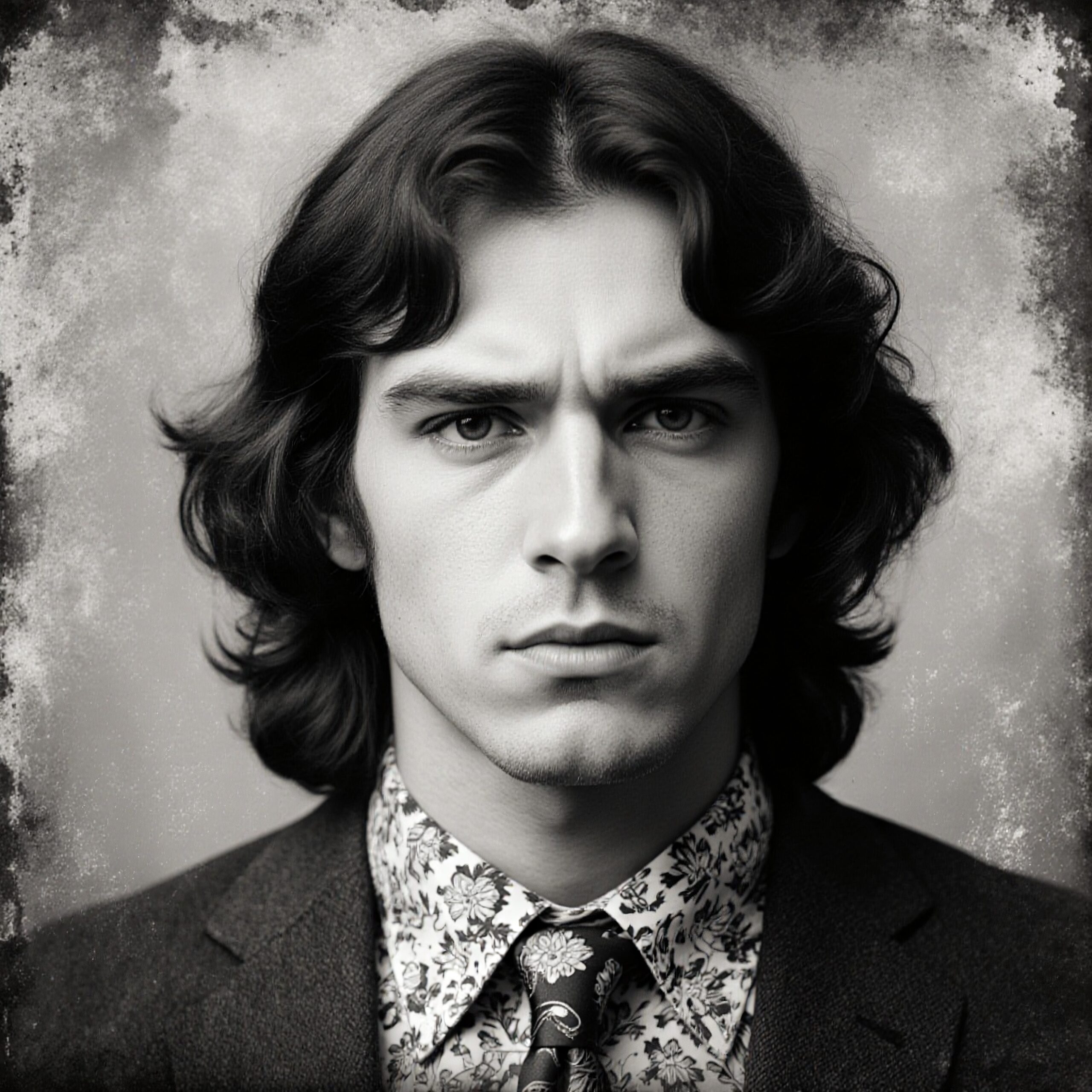 Vintage Portrait Intense Gaze Captured