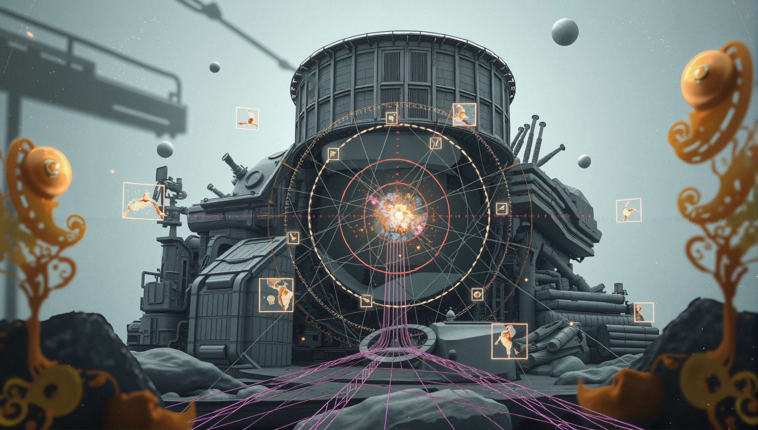 Futuristic Industrial Scientific Exploration