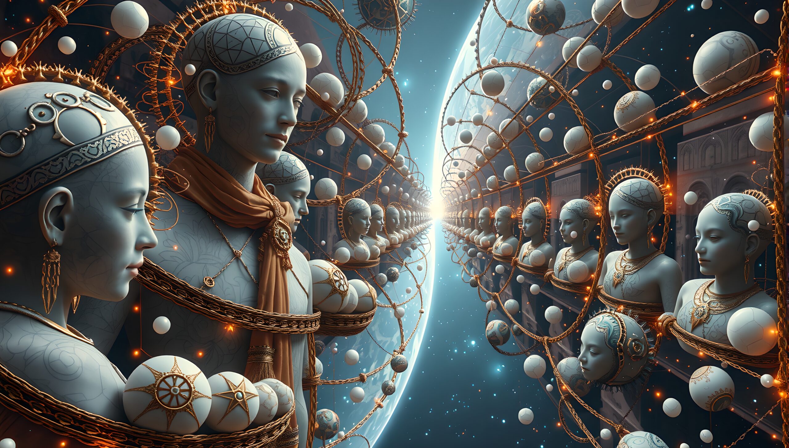 Celestial Guardians in Symmetrical Array