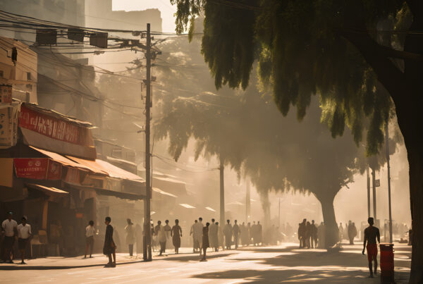 Urban Heat: A City Street in the Grip of Climate Change