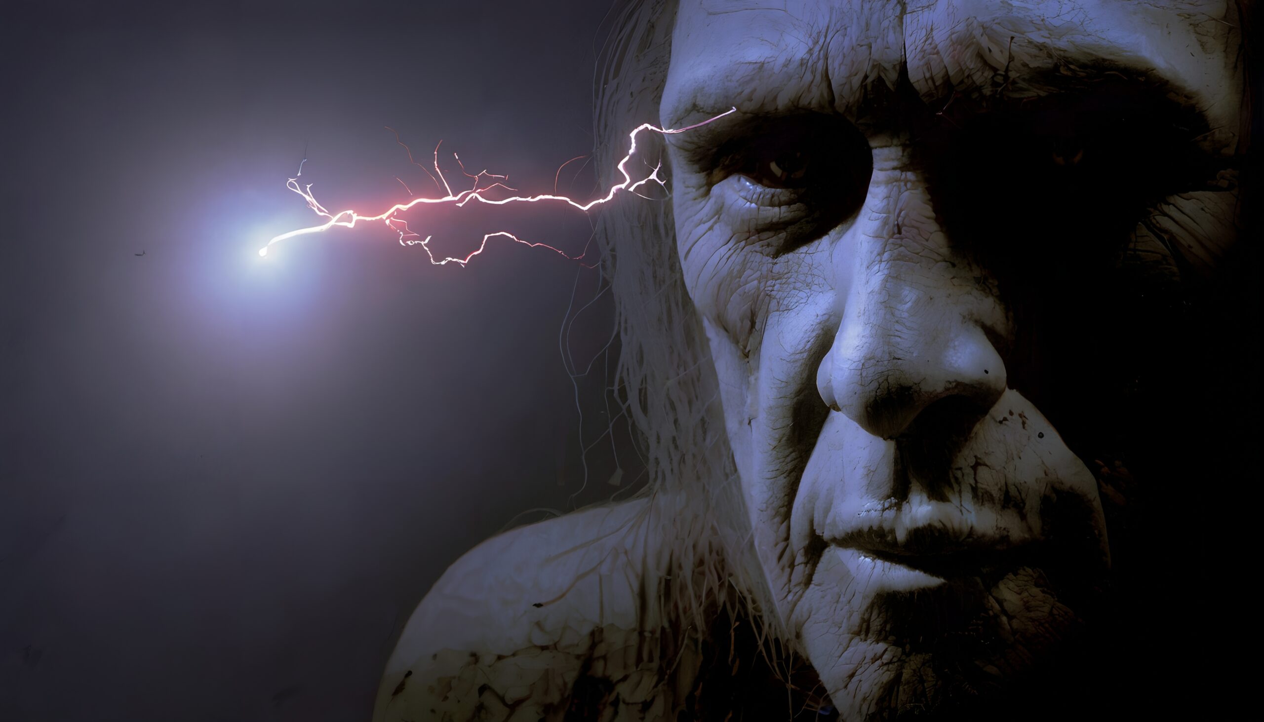 Aging Face with Electric Spark