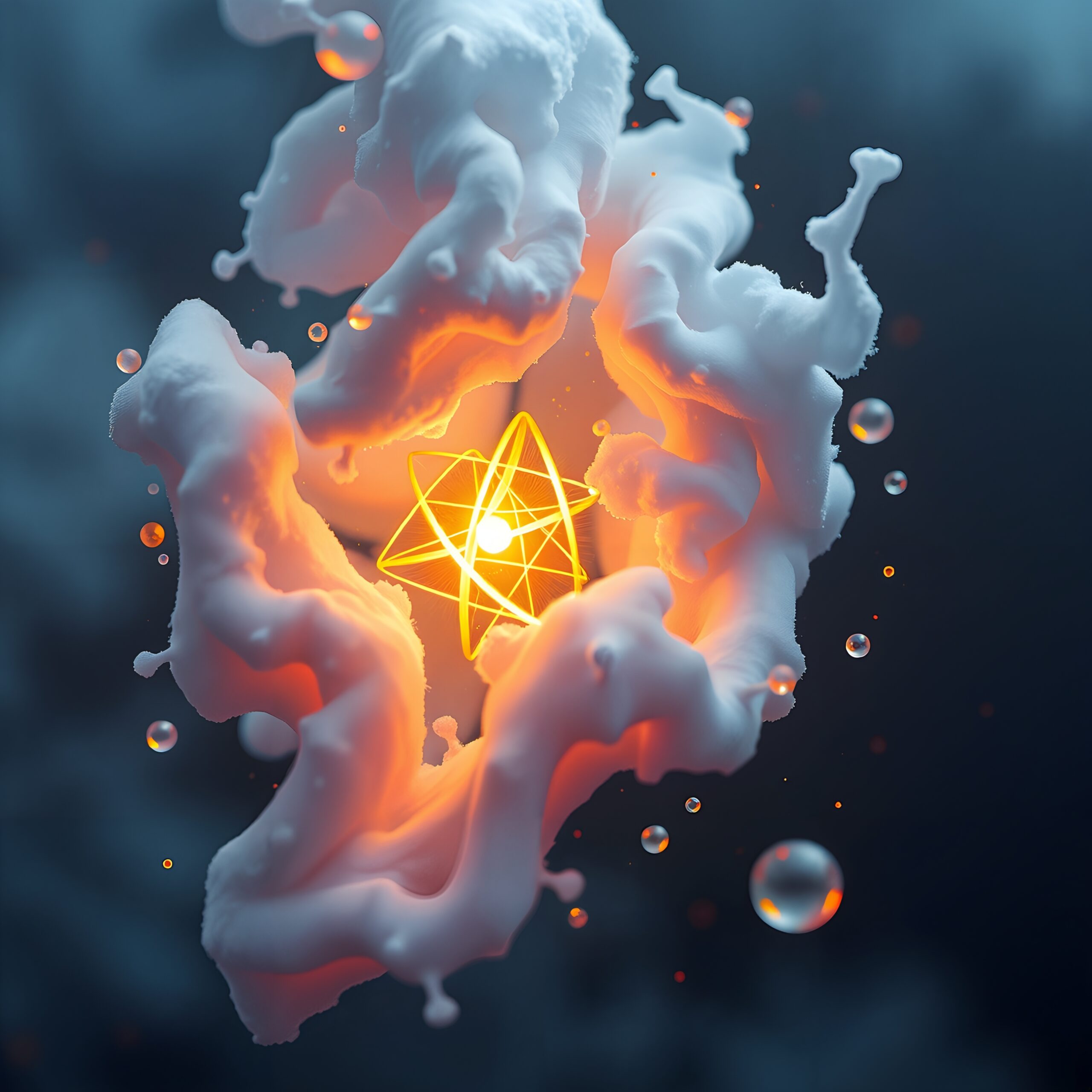 Luminescent Star in Cloud Vortex