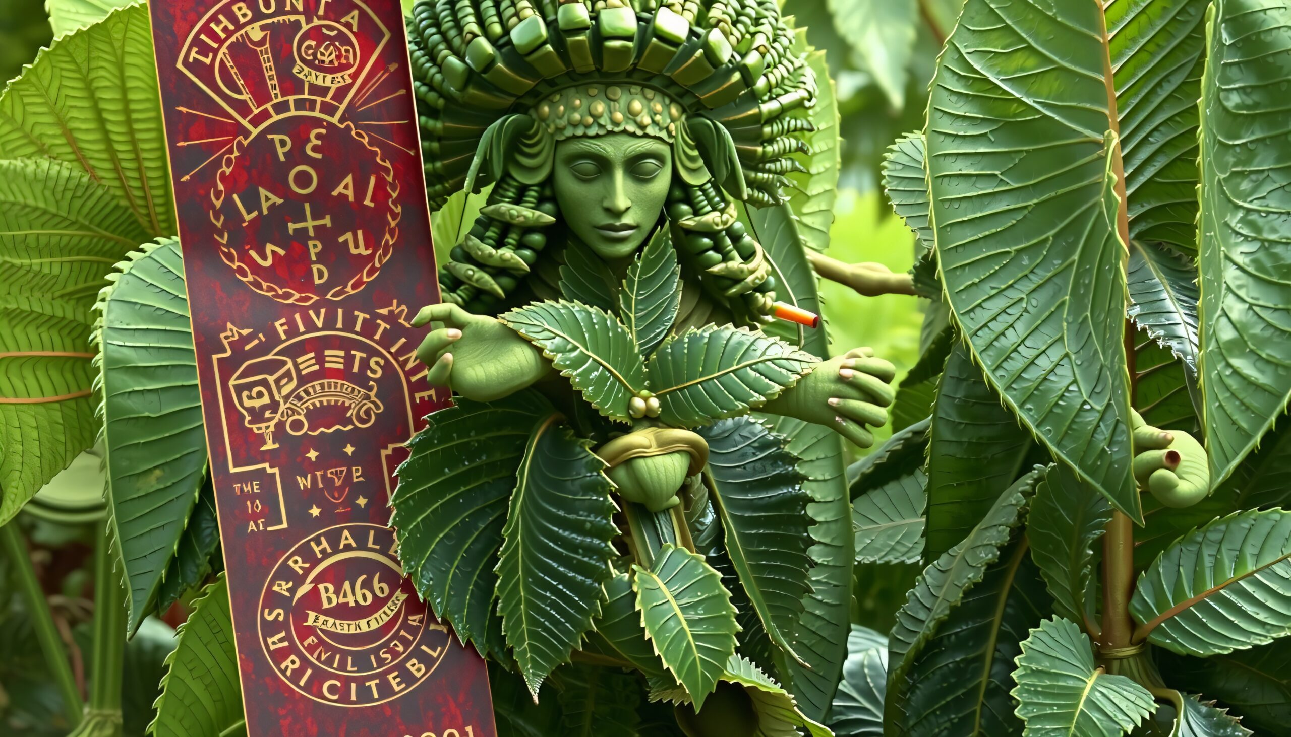 Enigmatic Leaf Spirit in Nature